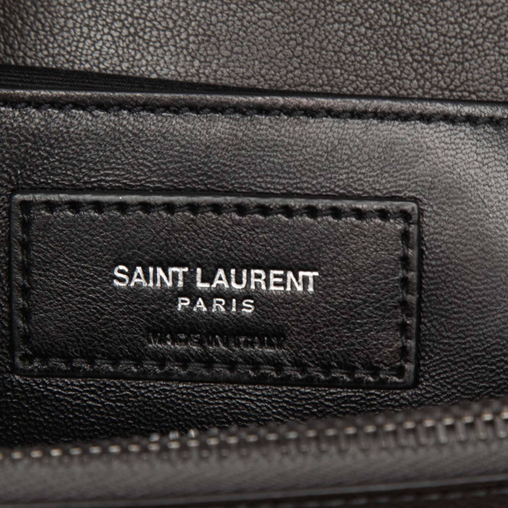 Saint Laurent Large Triquilt Sheepskin Monogram College Bag