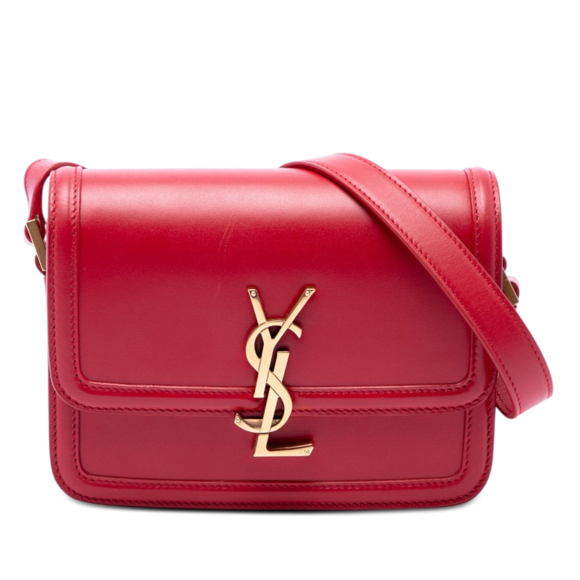 Saint Laurent Small Calfskin Solferino Satchel In Box
