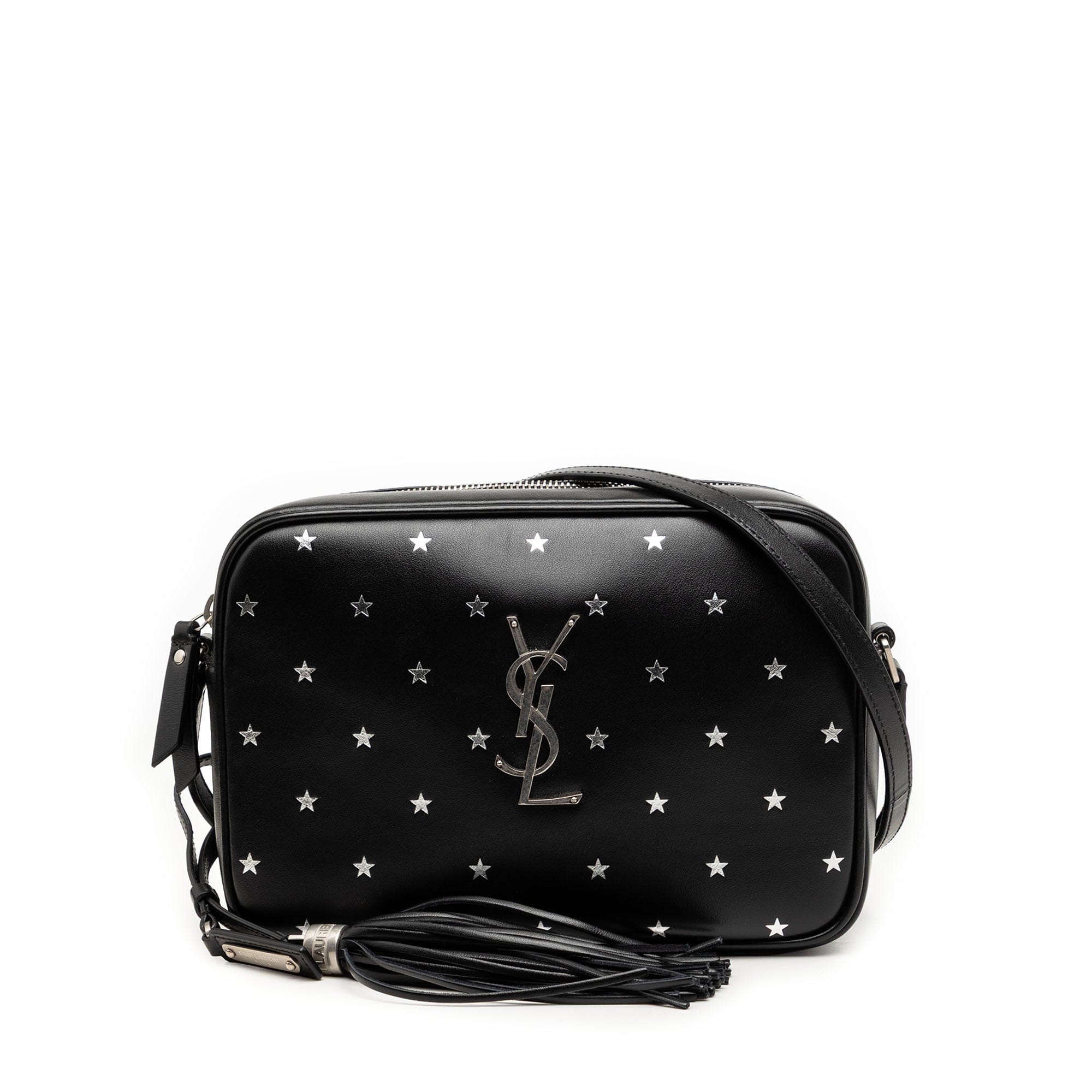 Saint Laurent Calfskin Monogram Star Lou Tassel Camera Bag