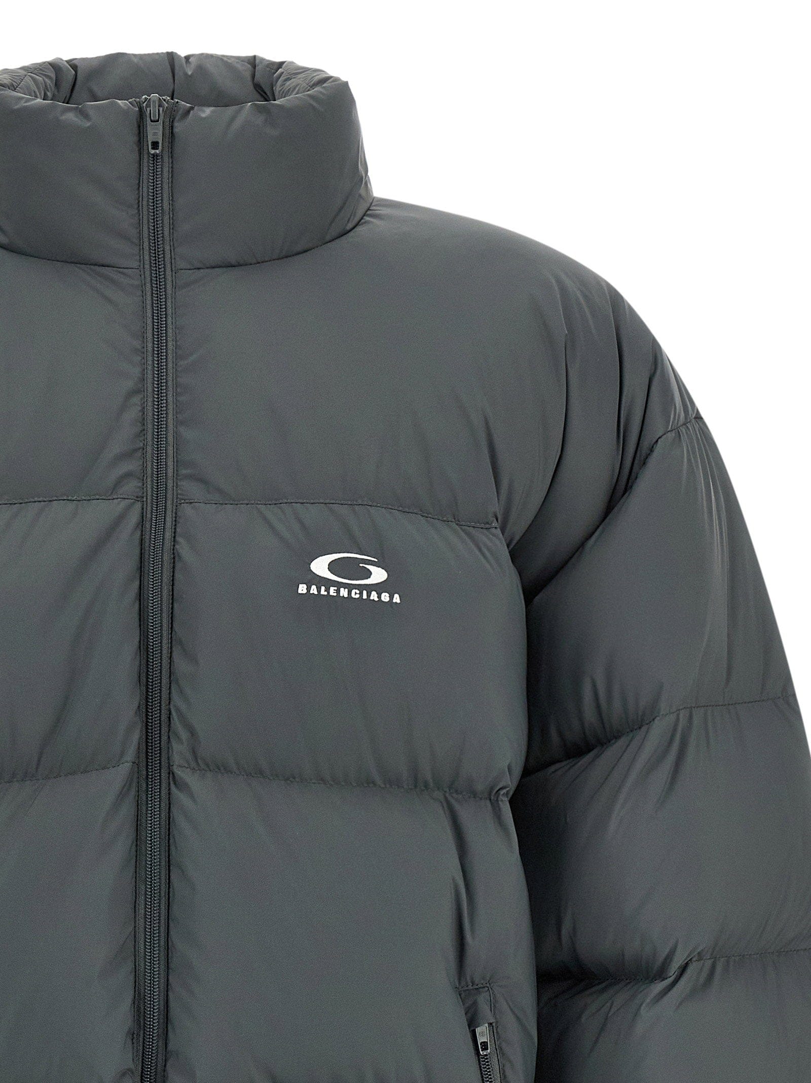 Balenciaga Standard Down Jacket — charcoal
