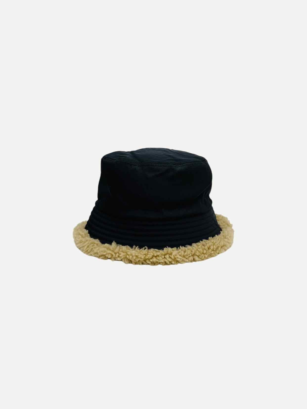 Prada Black & Cream Bucket Hat