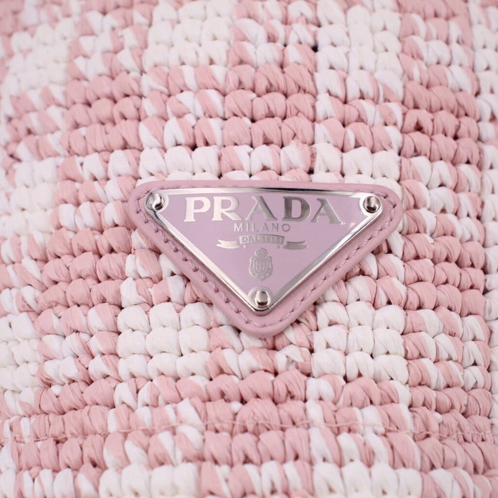 Prada HOUNDSTOOTH BUCKET HATS PINK M