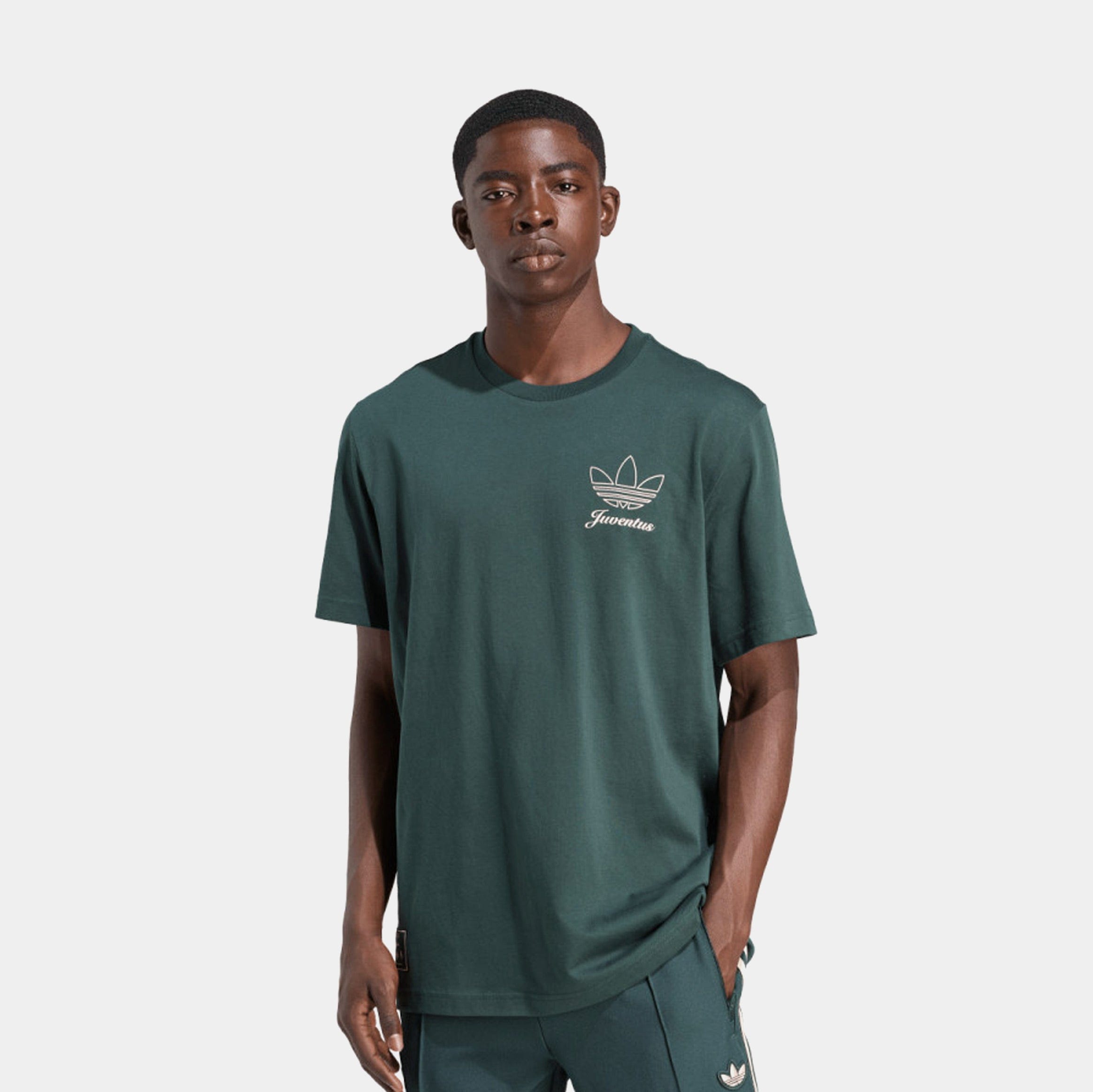 adidas Juventus Culture Icon Mens Short Sleeve Shirt (Green/White)