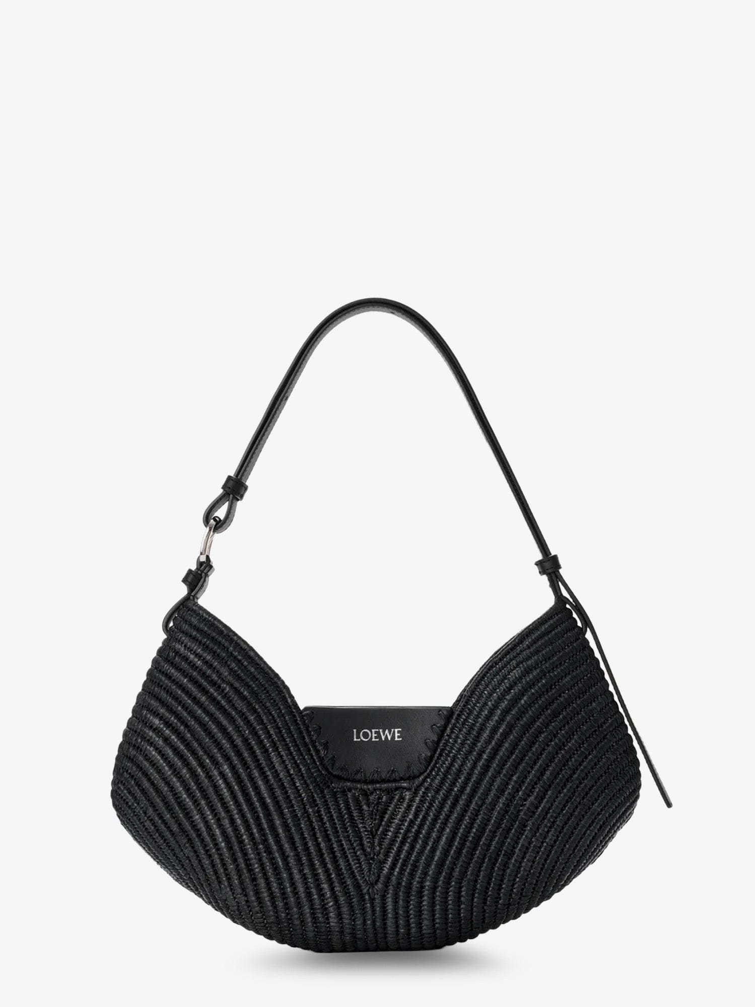 Loewe Paula's Ibiza - Swing raffia and leather shoulder bag