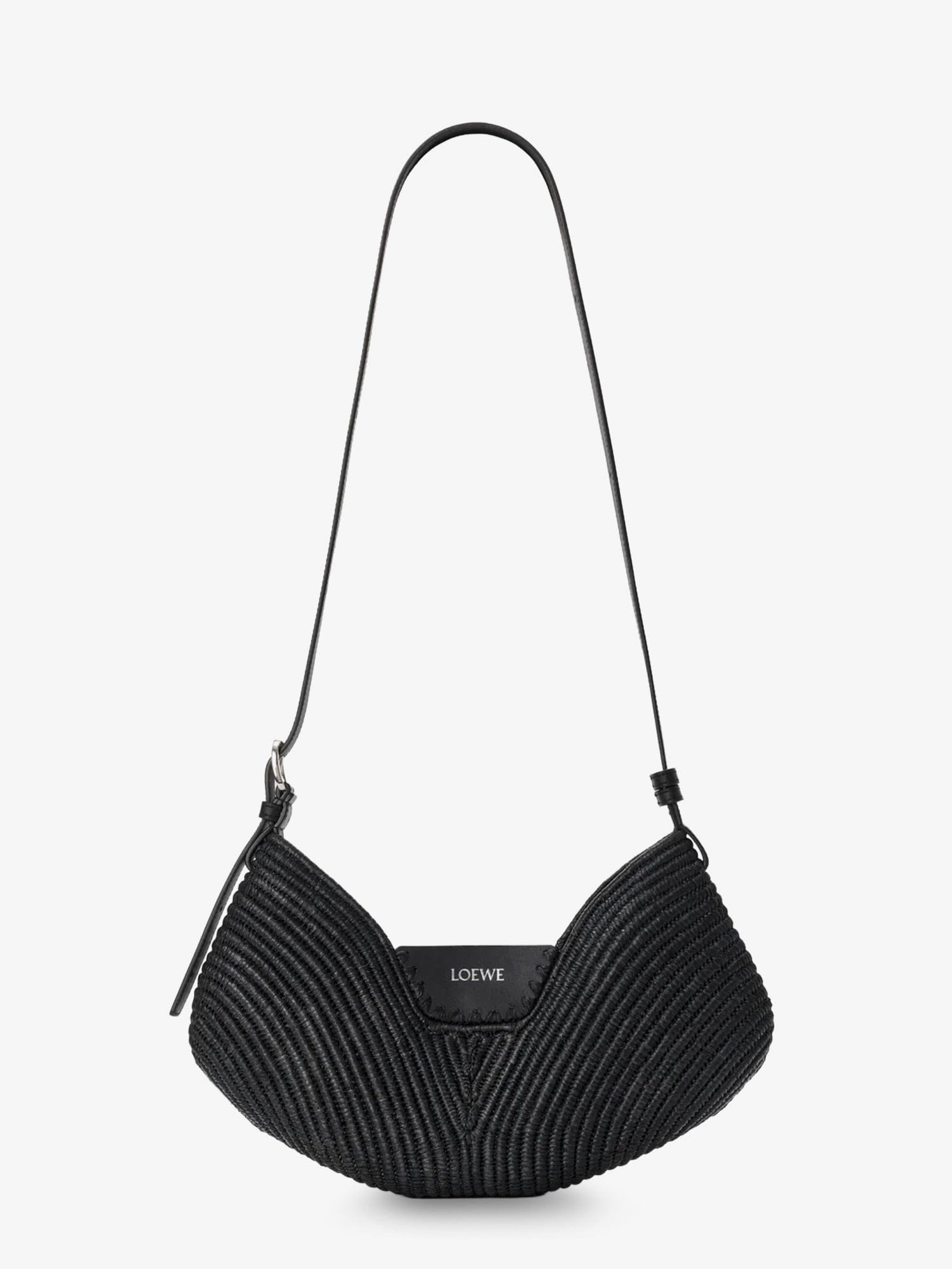 Loewe Paula's Ibiza - Swing raffia and leather shoulder bag