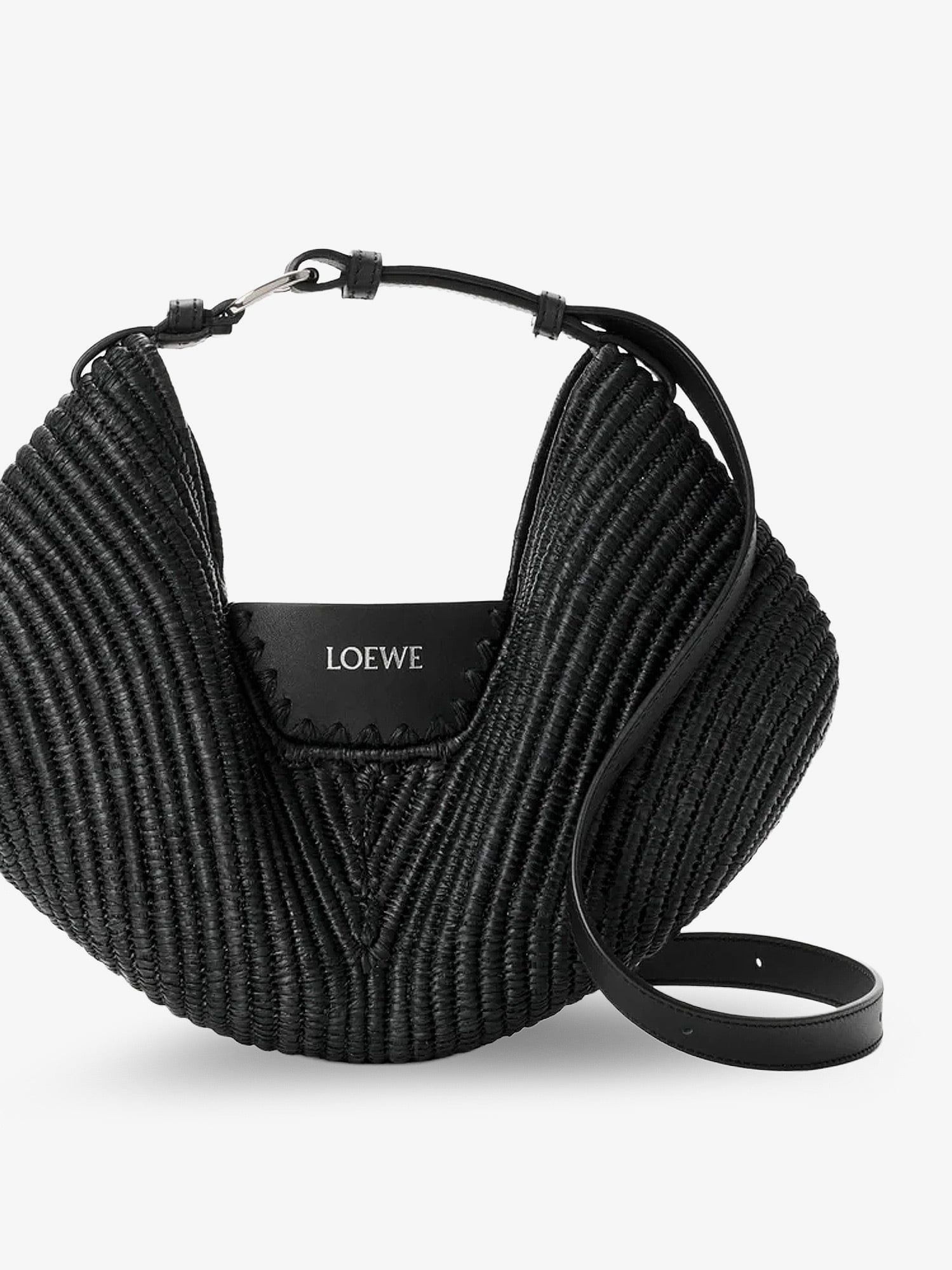 Loewe Paula's Ibiza - Swing raffia and leather shoulder bag