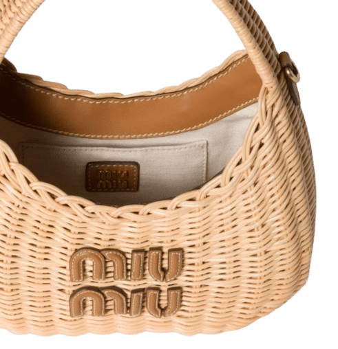 Miu Miu Tan Wander Wicket Bag
