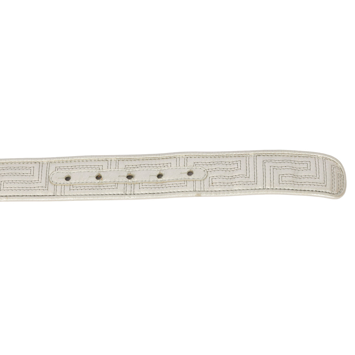 VERSACE SIZE 85 cm / 36 INCHES GOLD TONE BUCKLE BELT