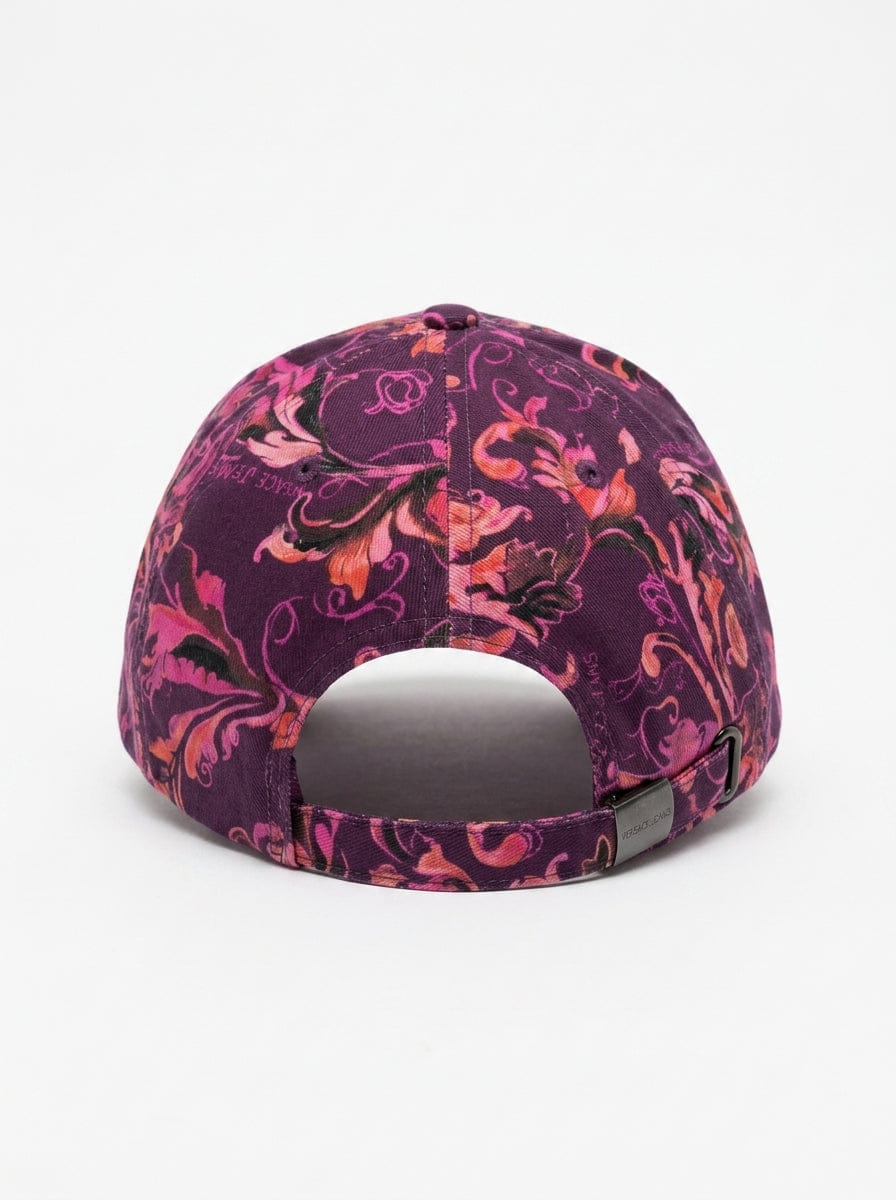 Versace Jeans Couture Women's Pink/Burgundy Baroque Logo Baseball Cap