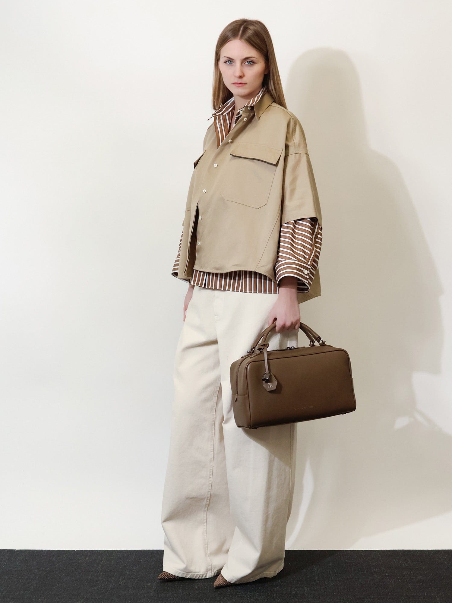 Brunello Cucinelli Boston Explorer leather crossbody bag