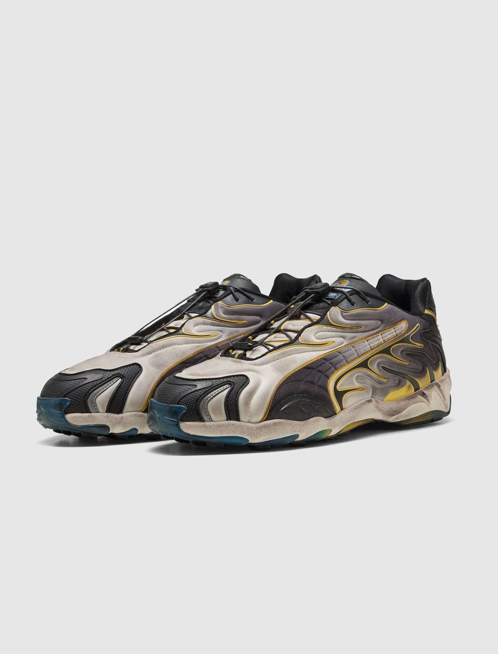 PUMA ASAP ROCKY INHALE DISTRESSED WARM WHITE/ BLACK/ PELE YELLOW