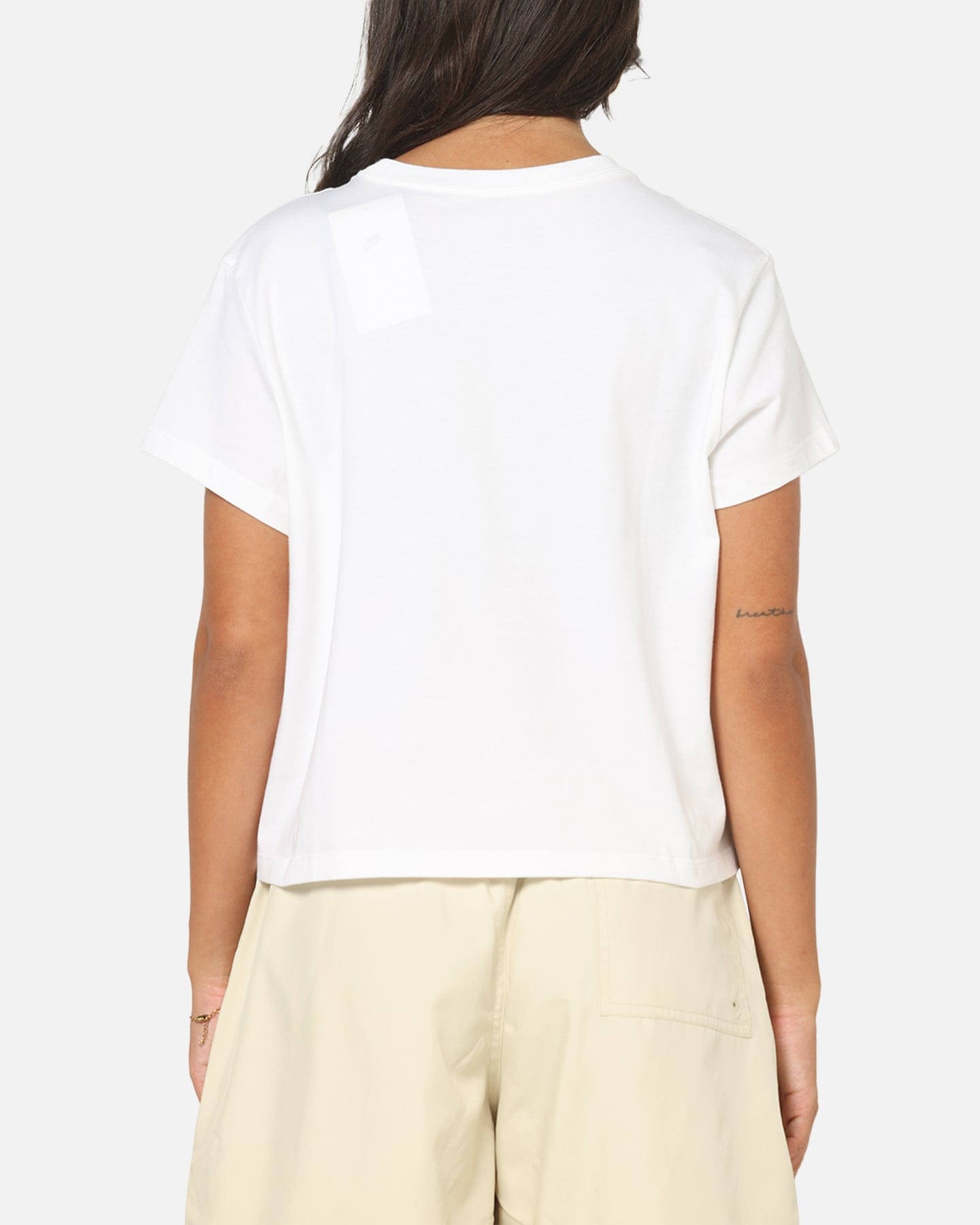 Nike Women's Sportswear Club Graphic T - Shirt White/Black