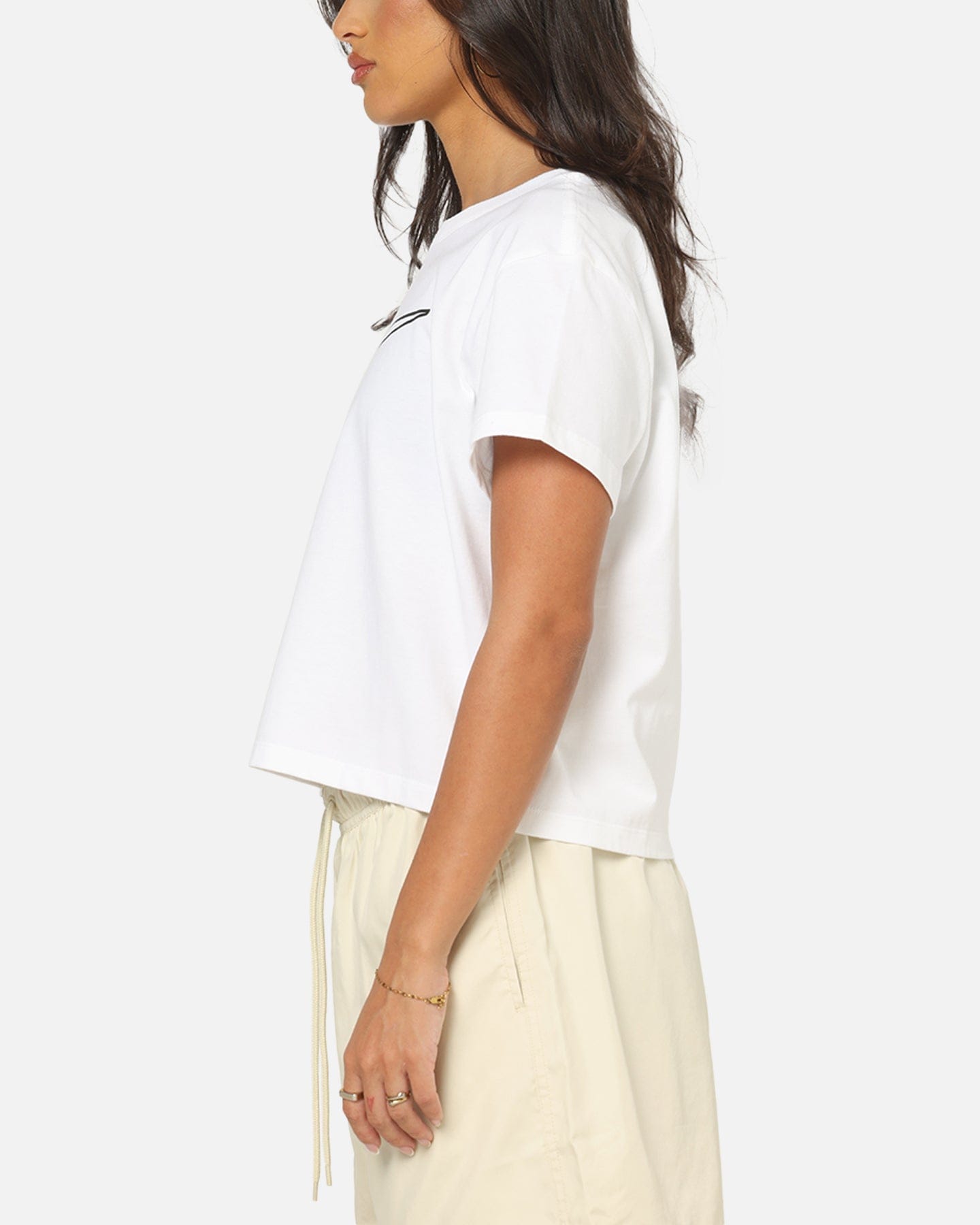 Nike Women's Sportswear Club Graphic T - Shirt White/Black
