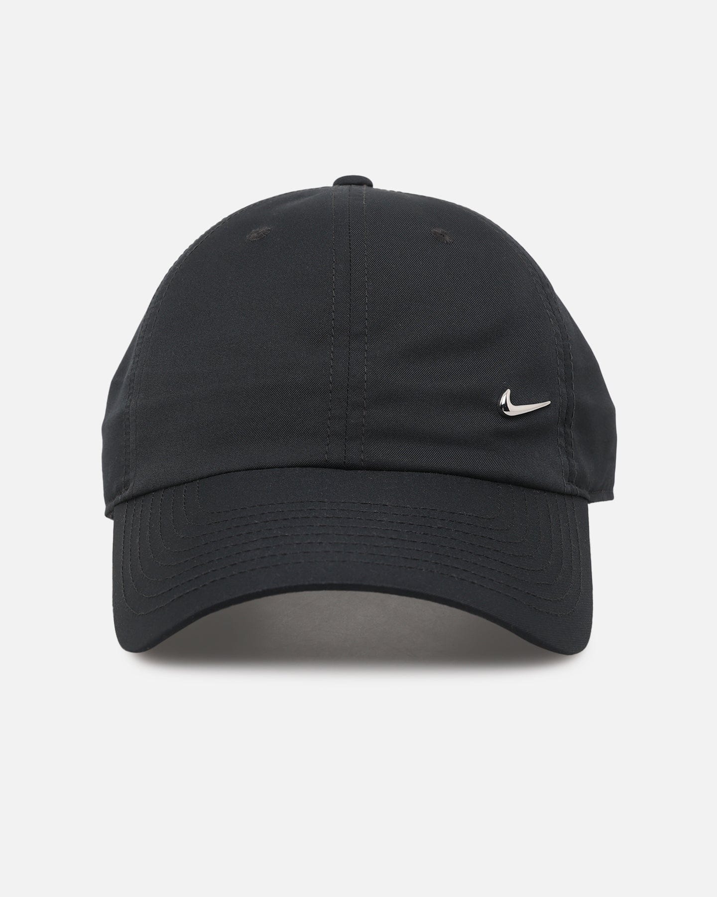Nike Unstructured Dri - Fit Club Metal Swoosh Strapback Cap Black/Silver