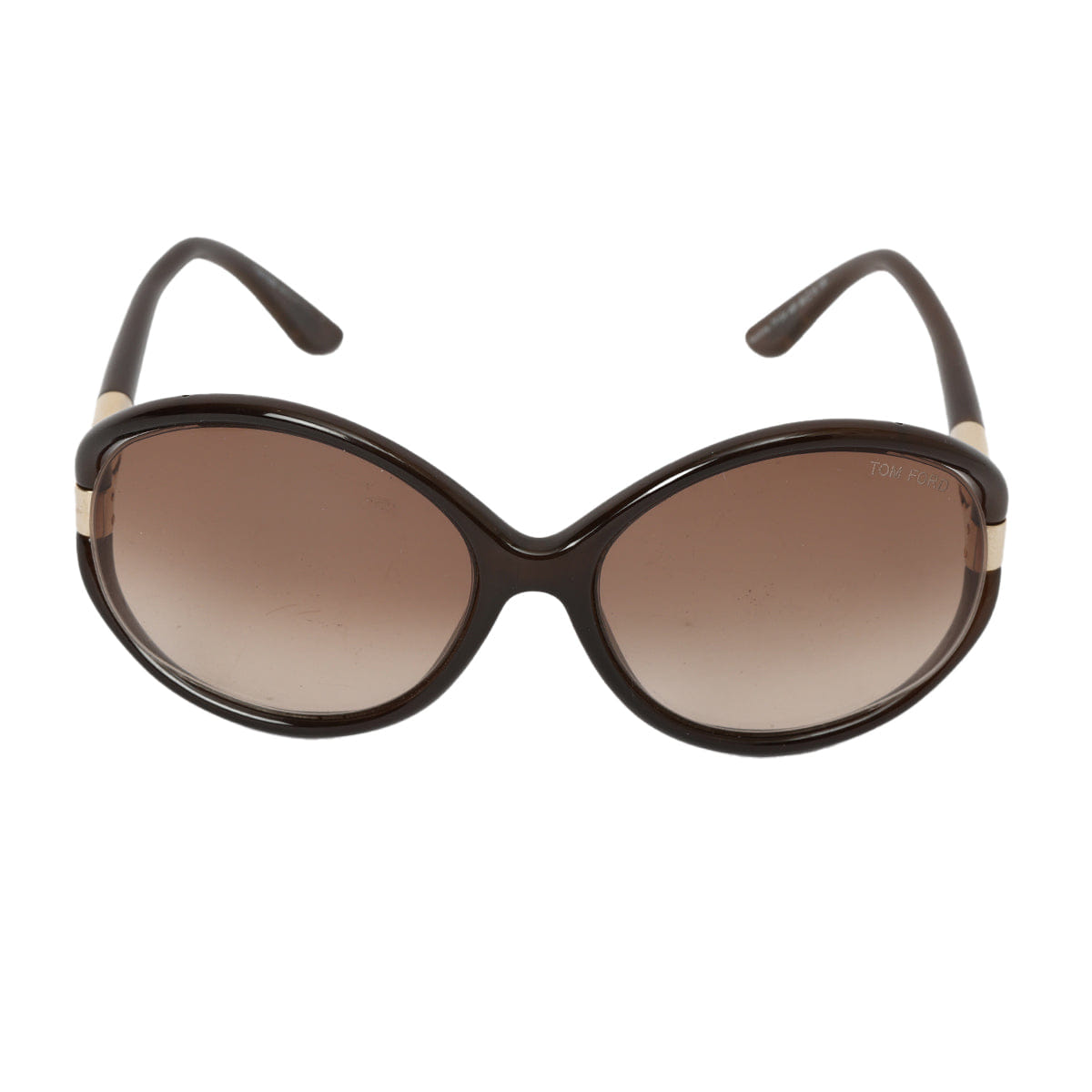 TOM FORD Brown Frame Oversized Sandrine Sunglasses