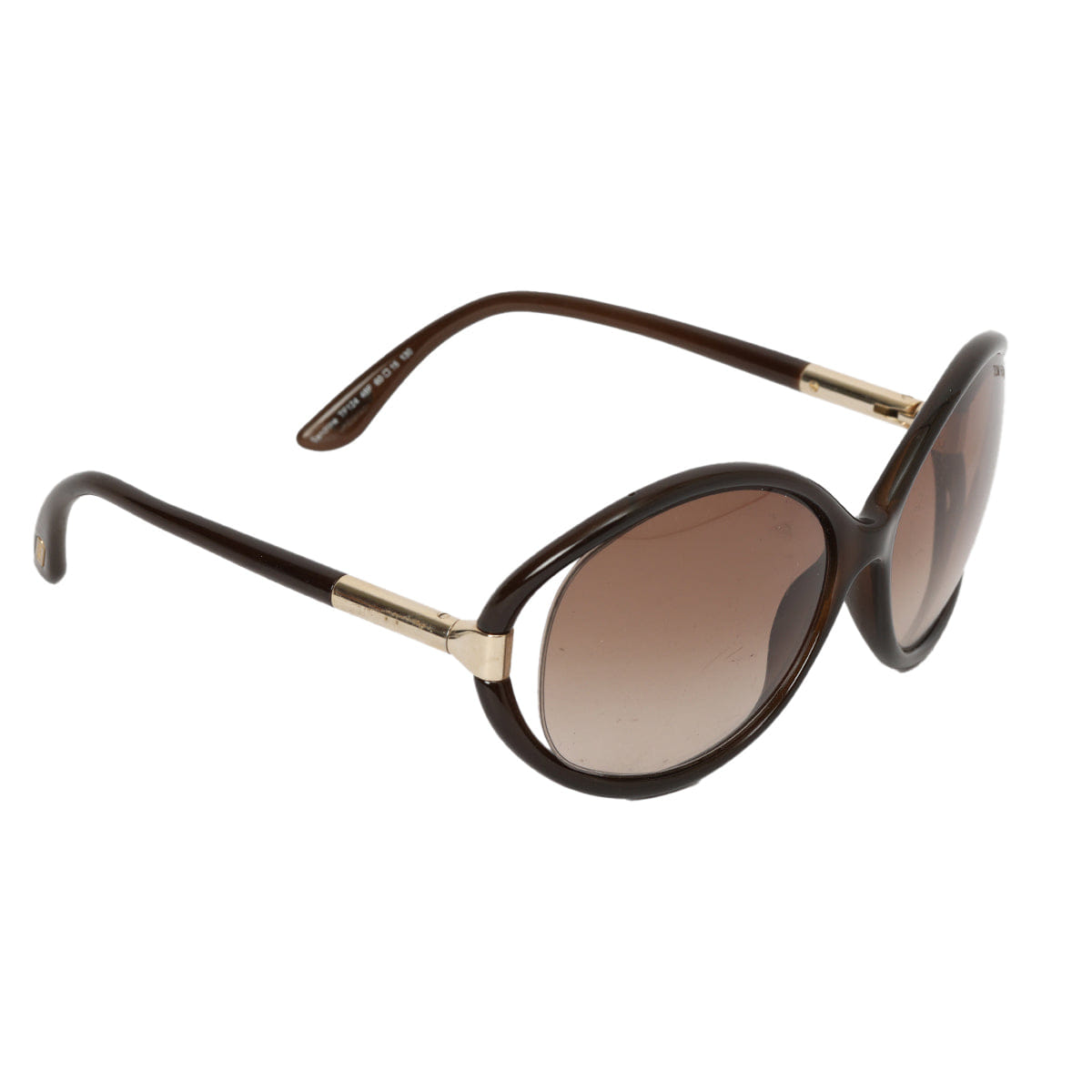 TOM FORD Brown Frame Oversized Sandrine Sunglasses