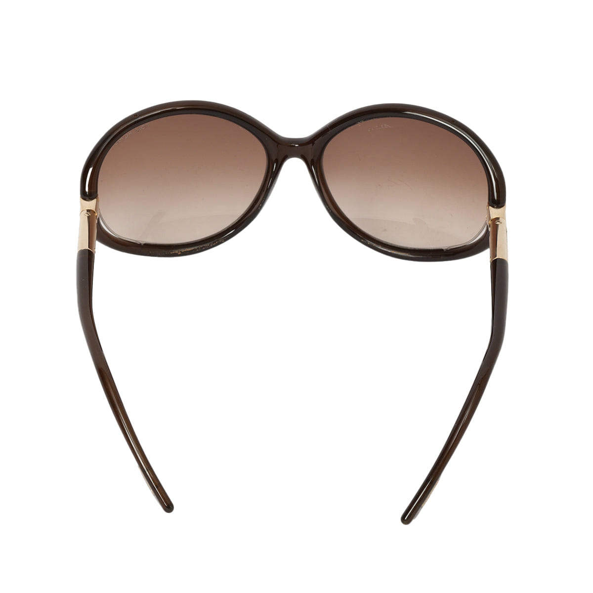 TOM FORD Brown Frame Oversized Sandrine Sunglasses