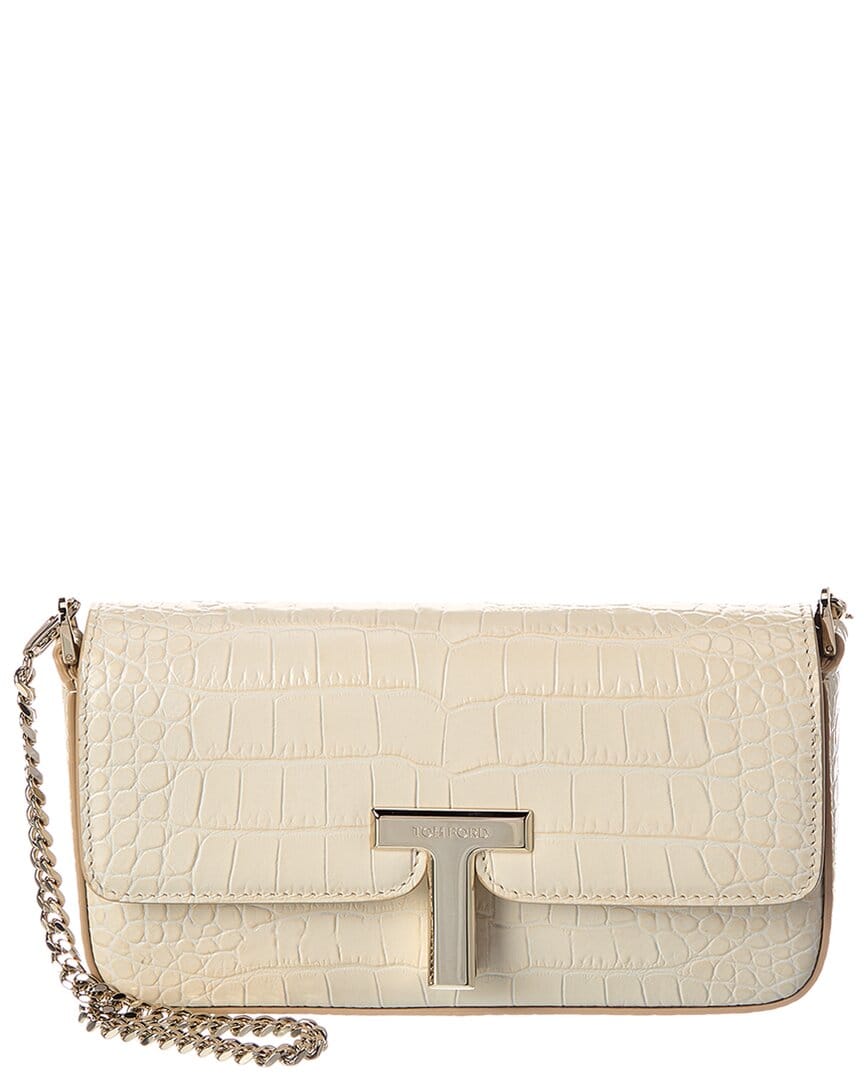 Tom Ford Mini Croc - Embossed Leather Shoulder Bag