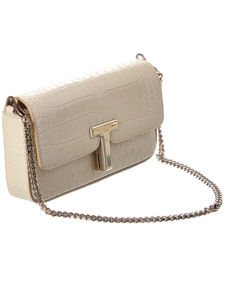 Tom Ford Mini Croc - Embossed Leather Shoulder Bag