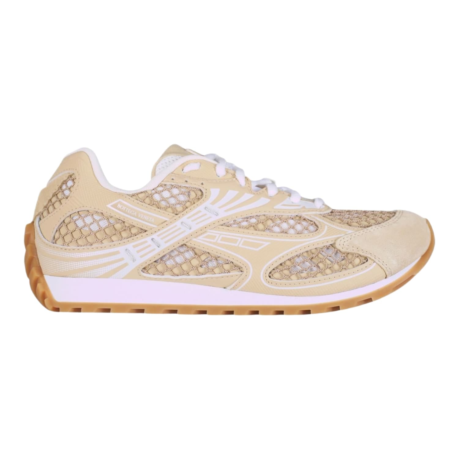 Bottega Veneta Orbit Tan Suede