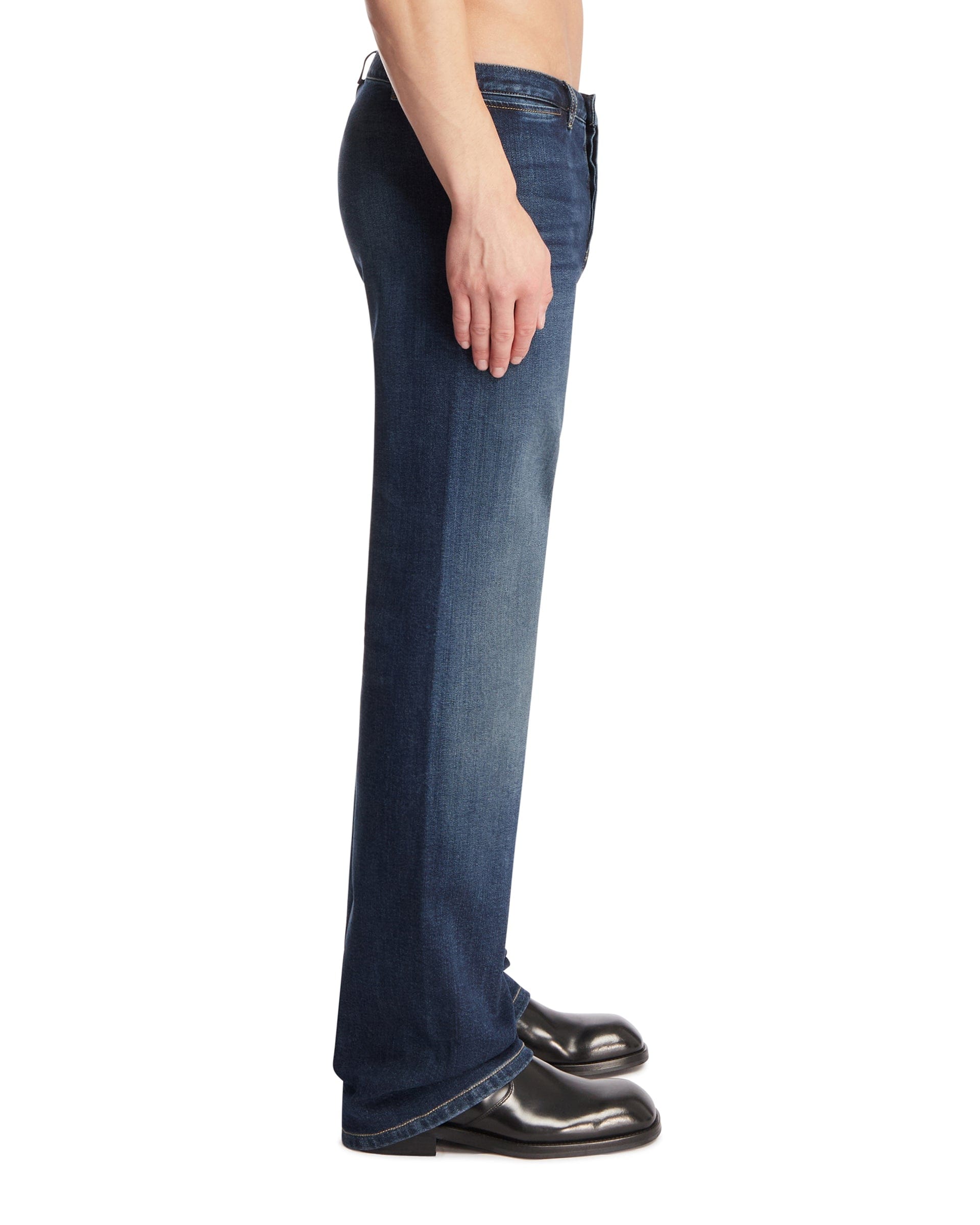 Gucci Pantaloni In Denim Stretch Blu