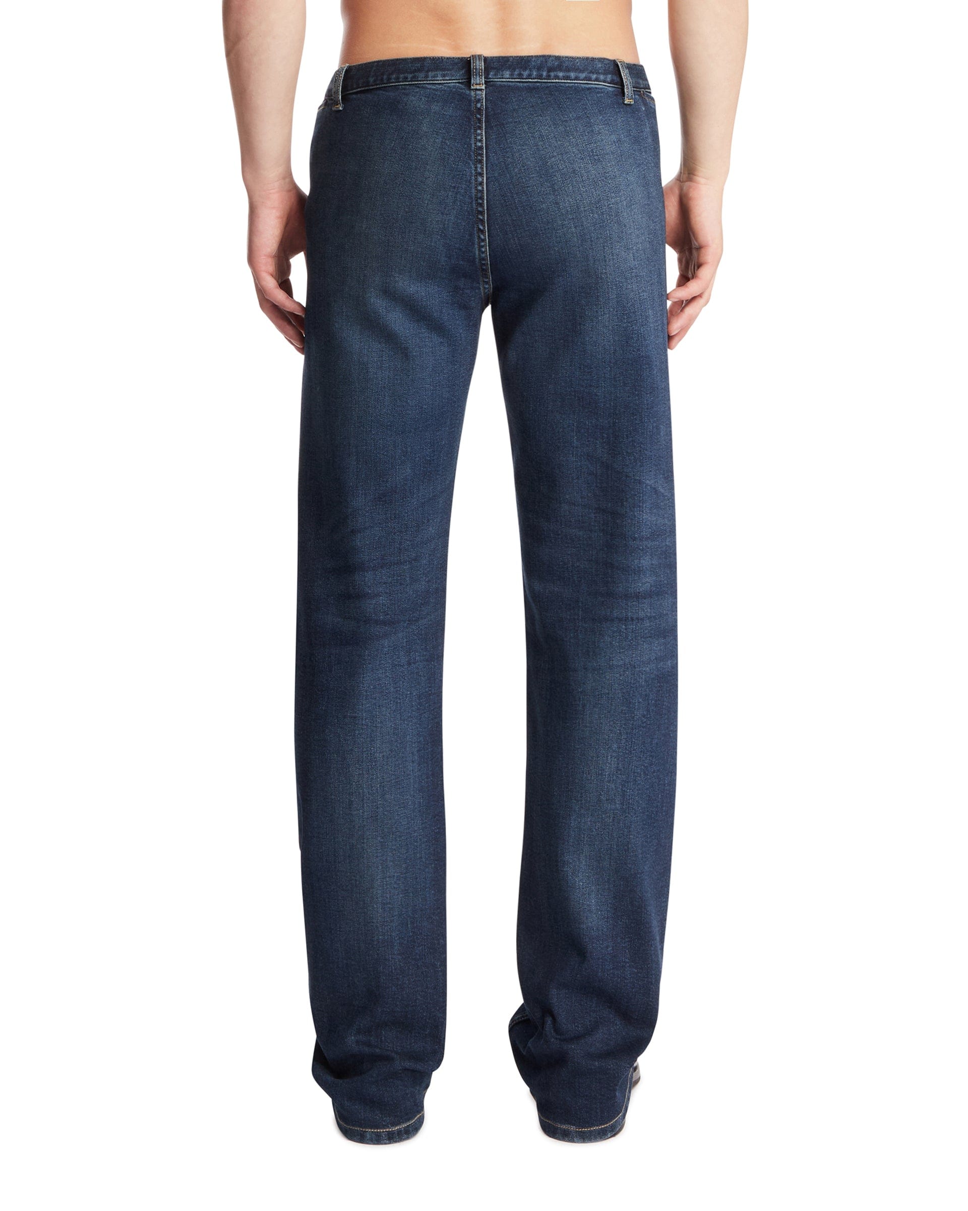 Gucci Pantaloni In Denim Stretch Blu