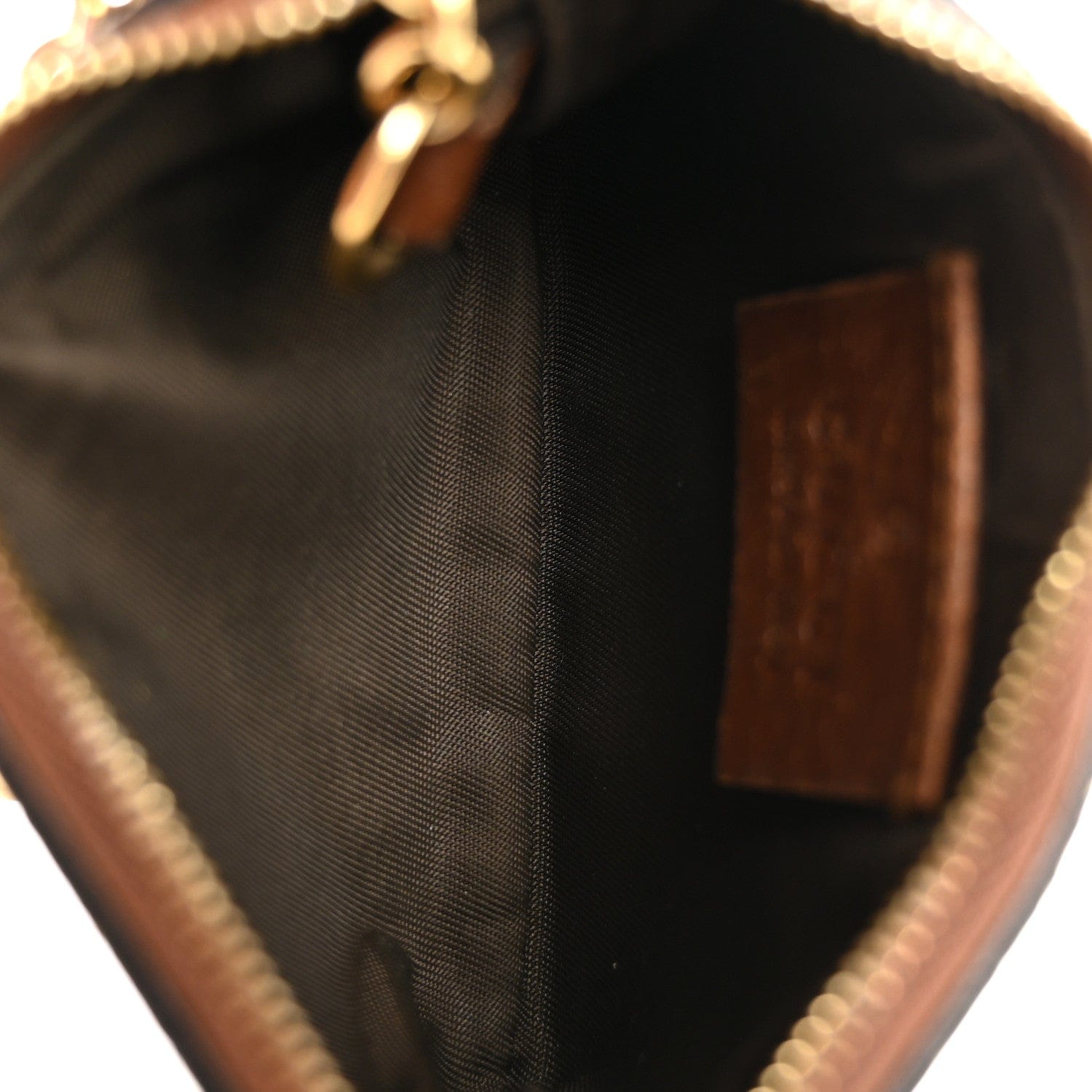 Gucci GG Supreme Monogram Key Case Beige Ebony Cuir