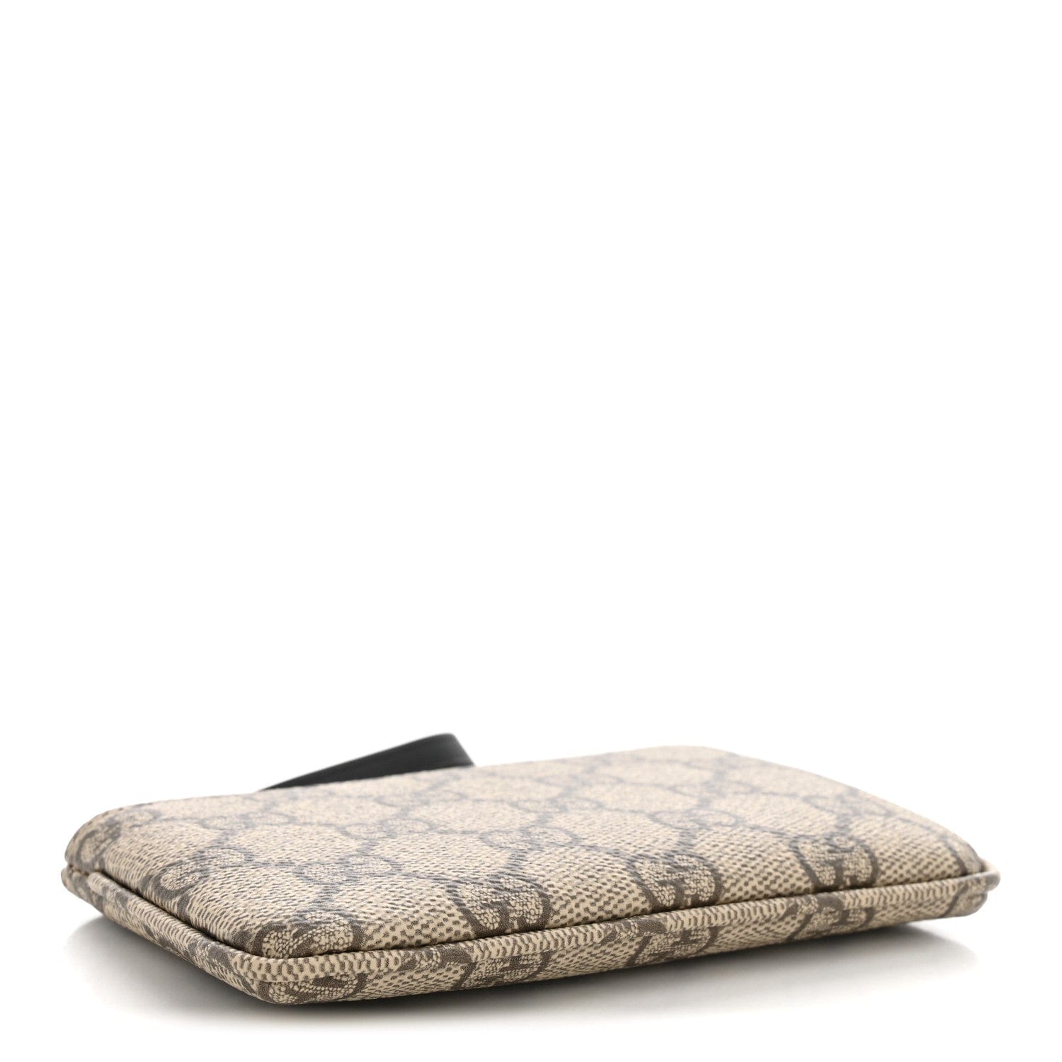 Gucci GG Supreme Monogram Selleria Key Case Beige Black