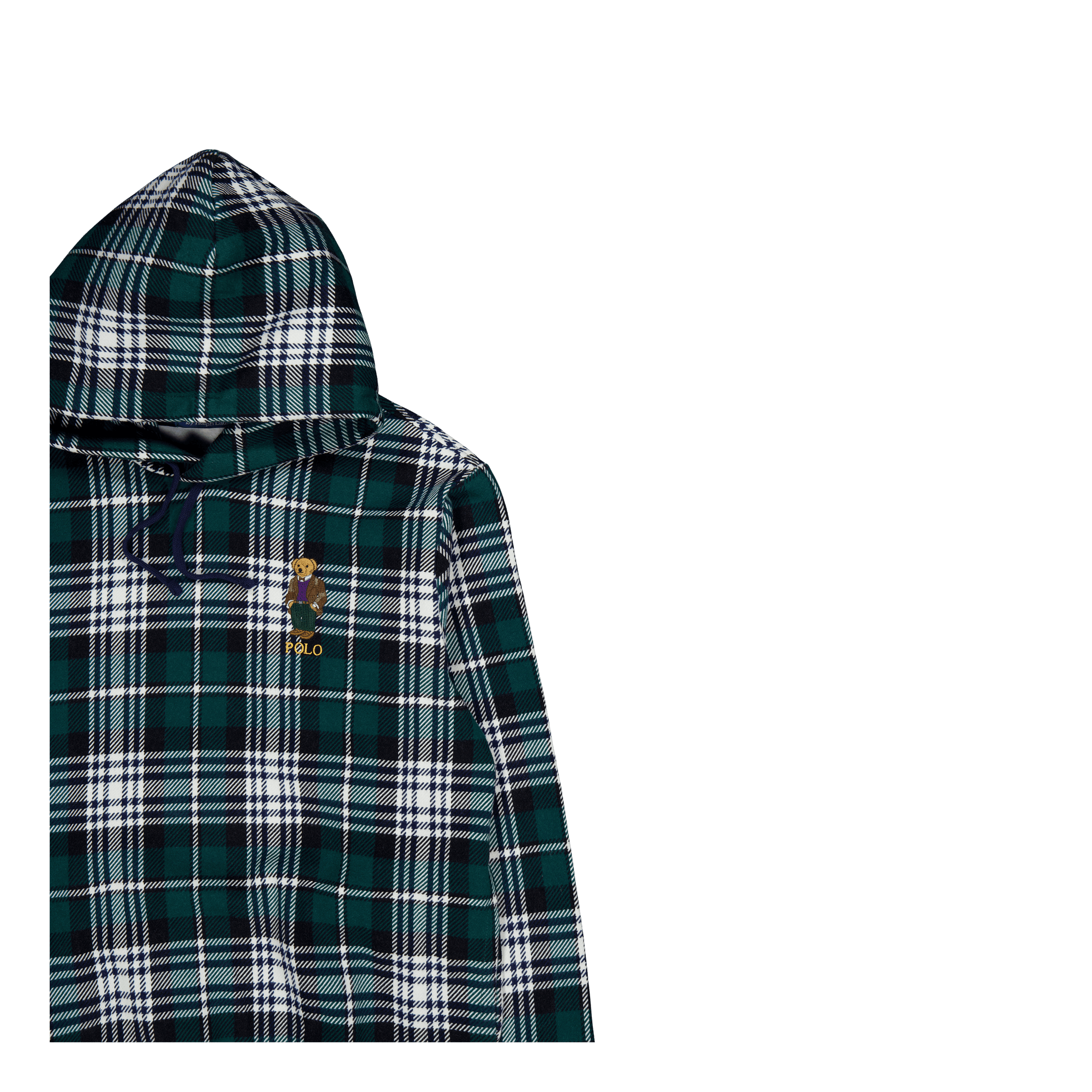 Polo Ralph Lauren Polo Bear Plaid Fleece Hoodie Fa23 Tartan Hrtg Bear