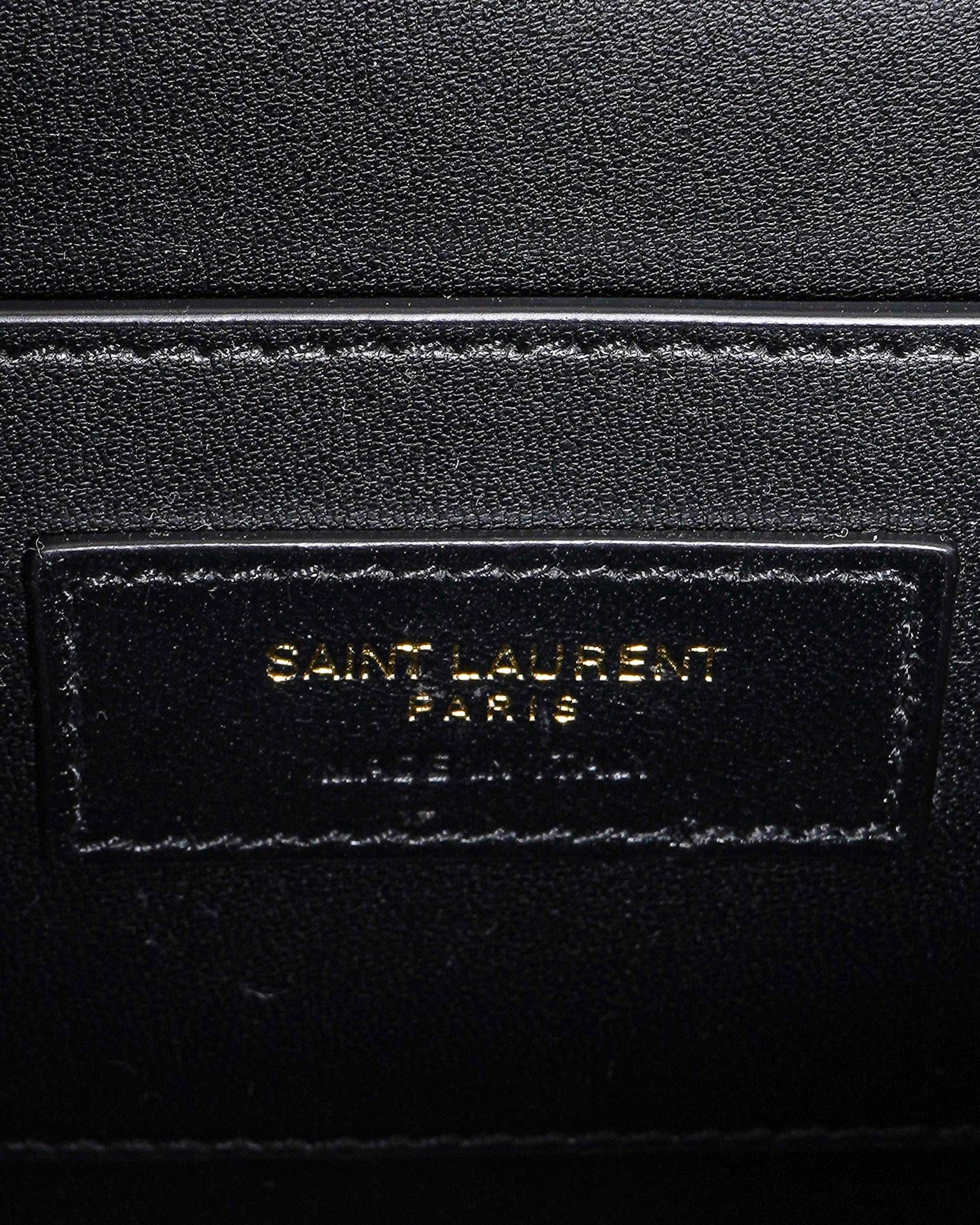 Saint Laurent Black Solferino Medium Shoulder Bag