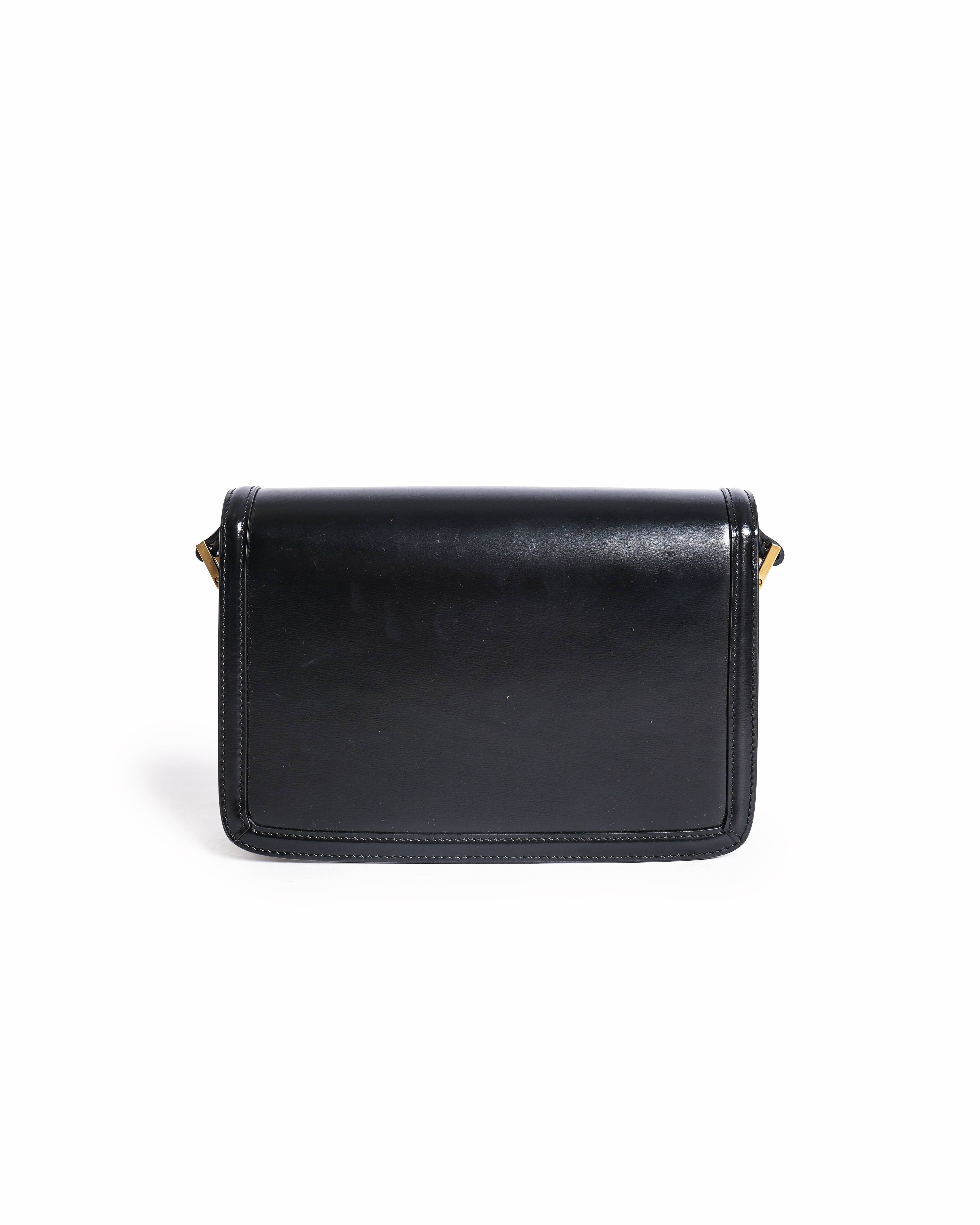 Saint Laurent Black Solferino Medium Shoulder Bag