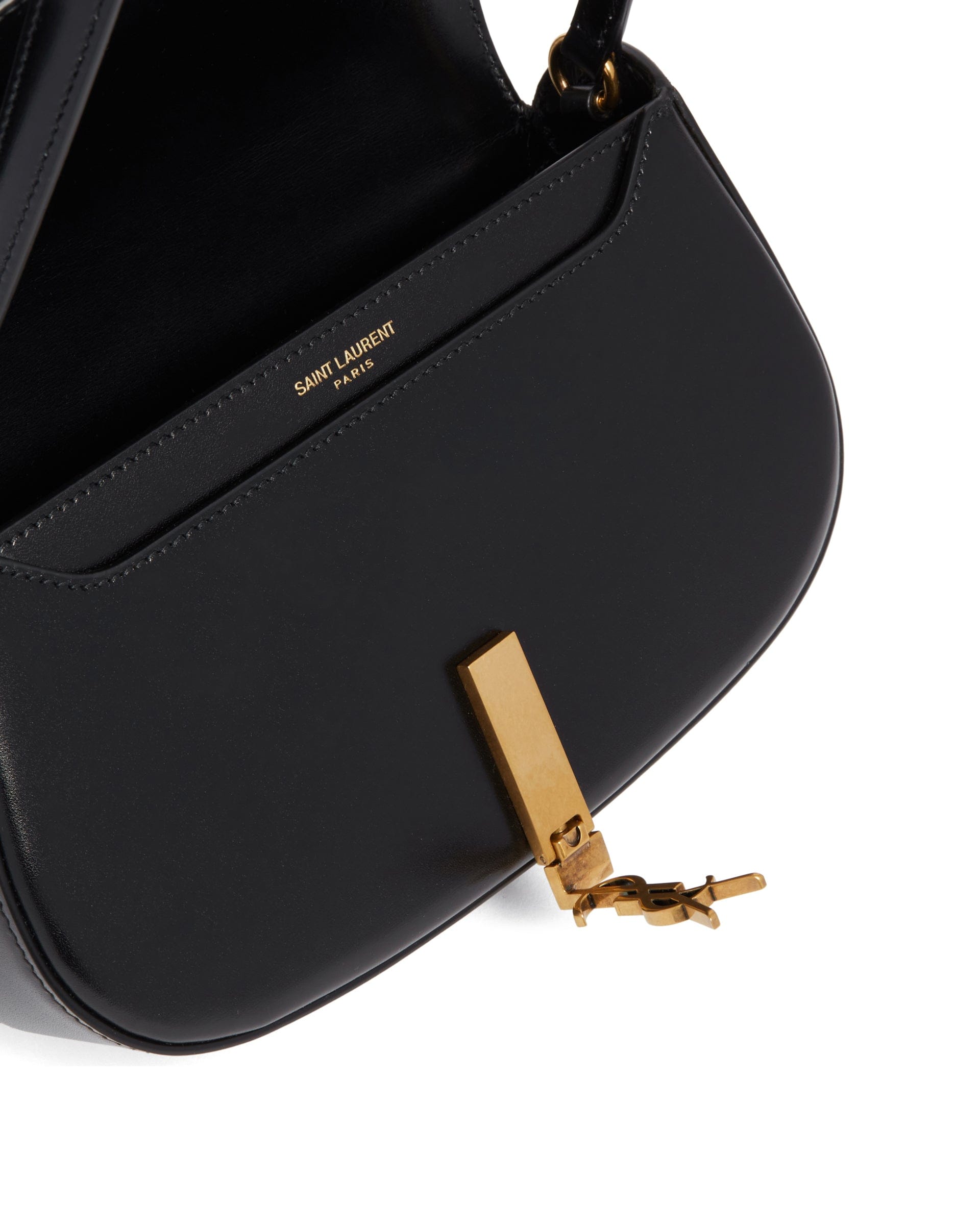 Saint Laurent Borsa A Spalla Voltaire Mini Nera