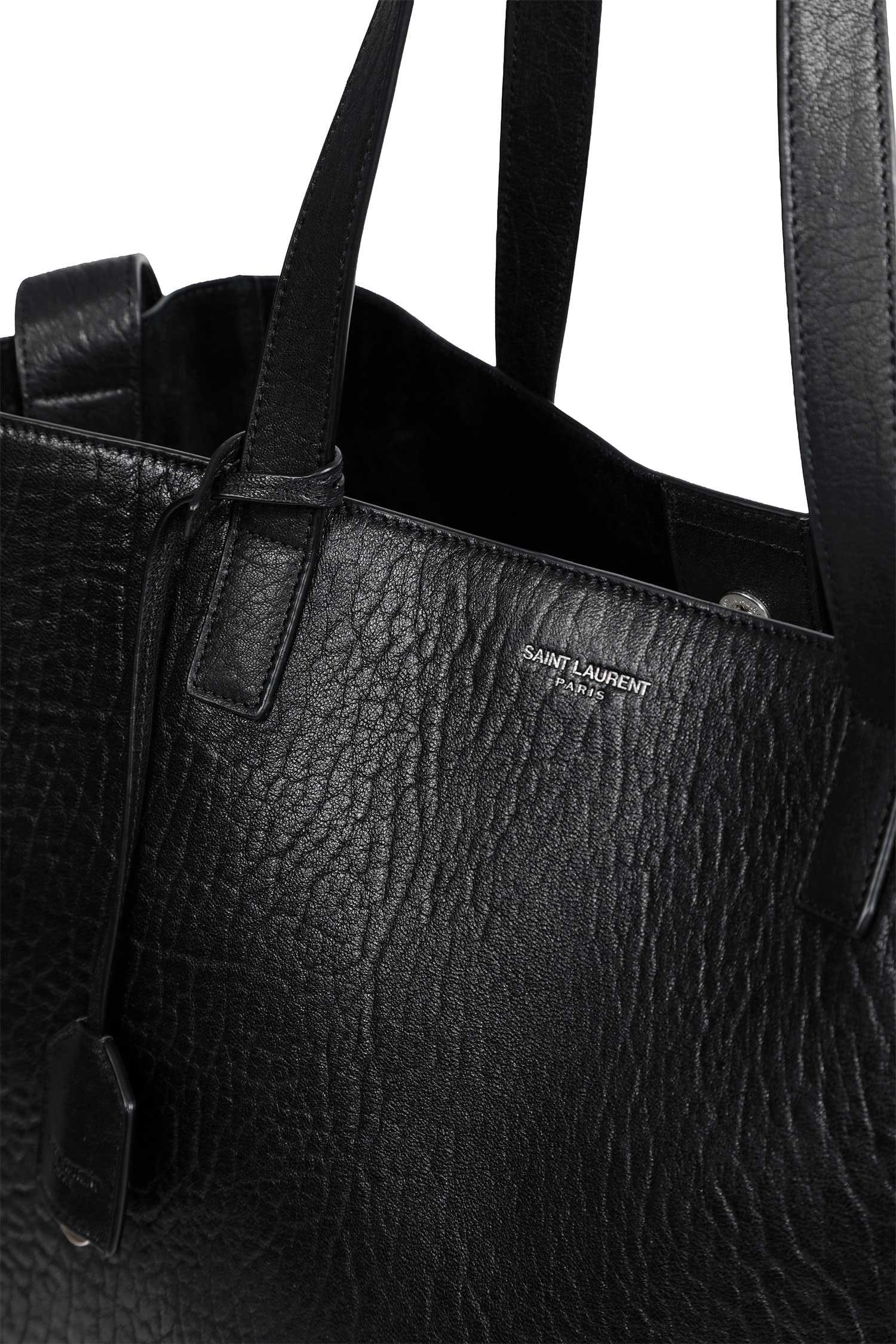 Saint Laurent Bold Leather Hobo Bag