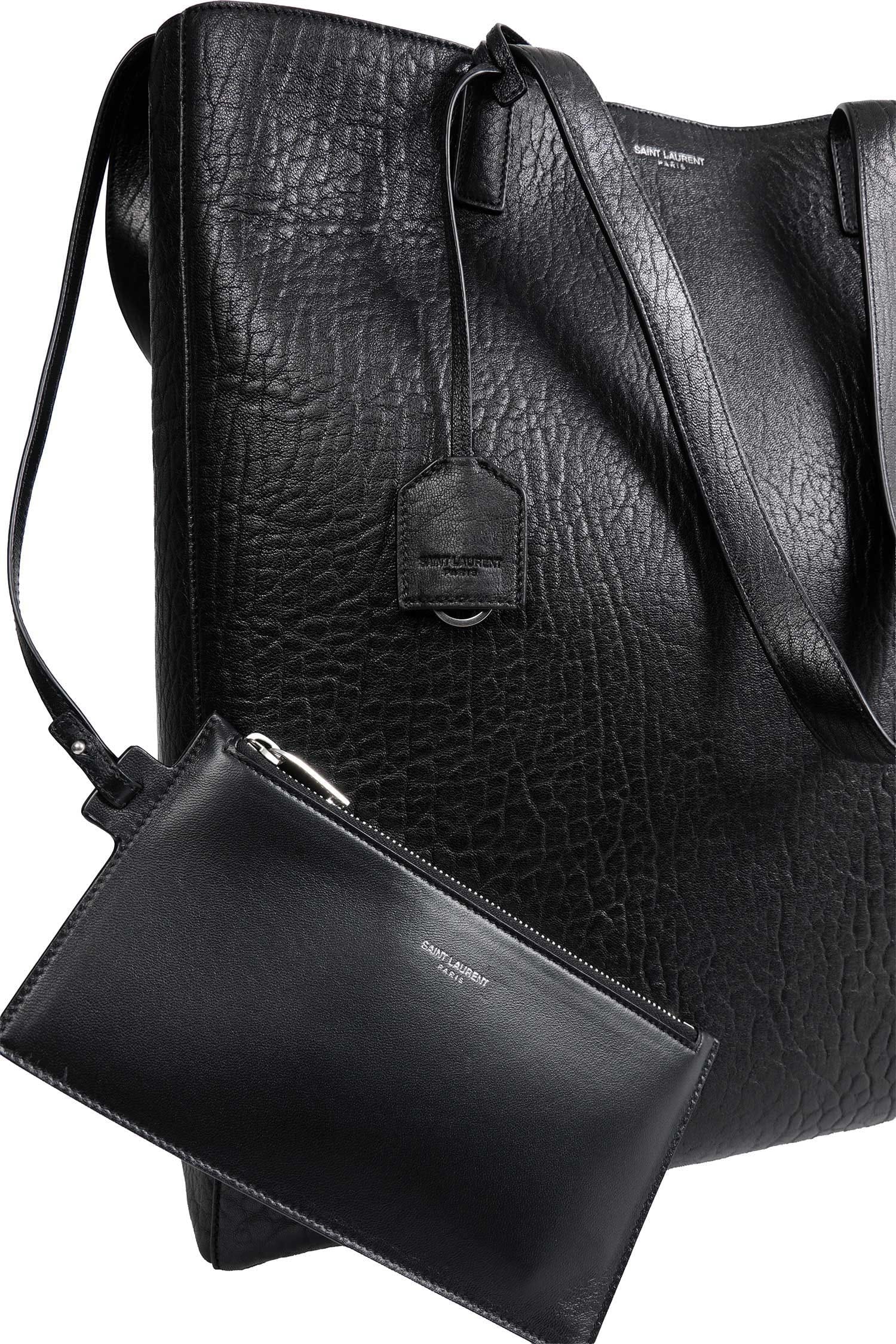 Saint Laurent Bold Leather Hobo Bag