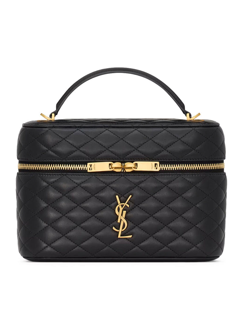 Saint Laurent Women Gaby Large Lambskin Vanity Bag
