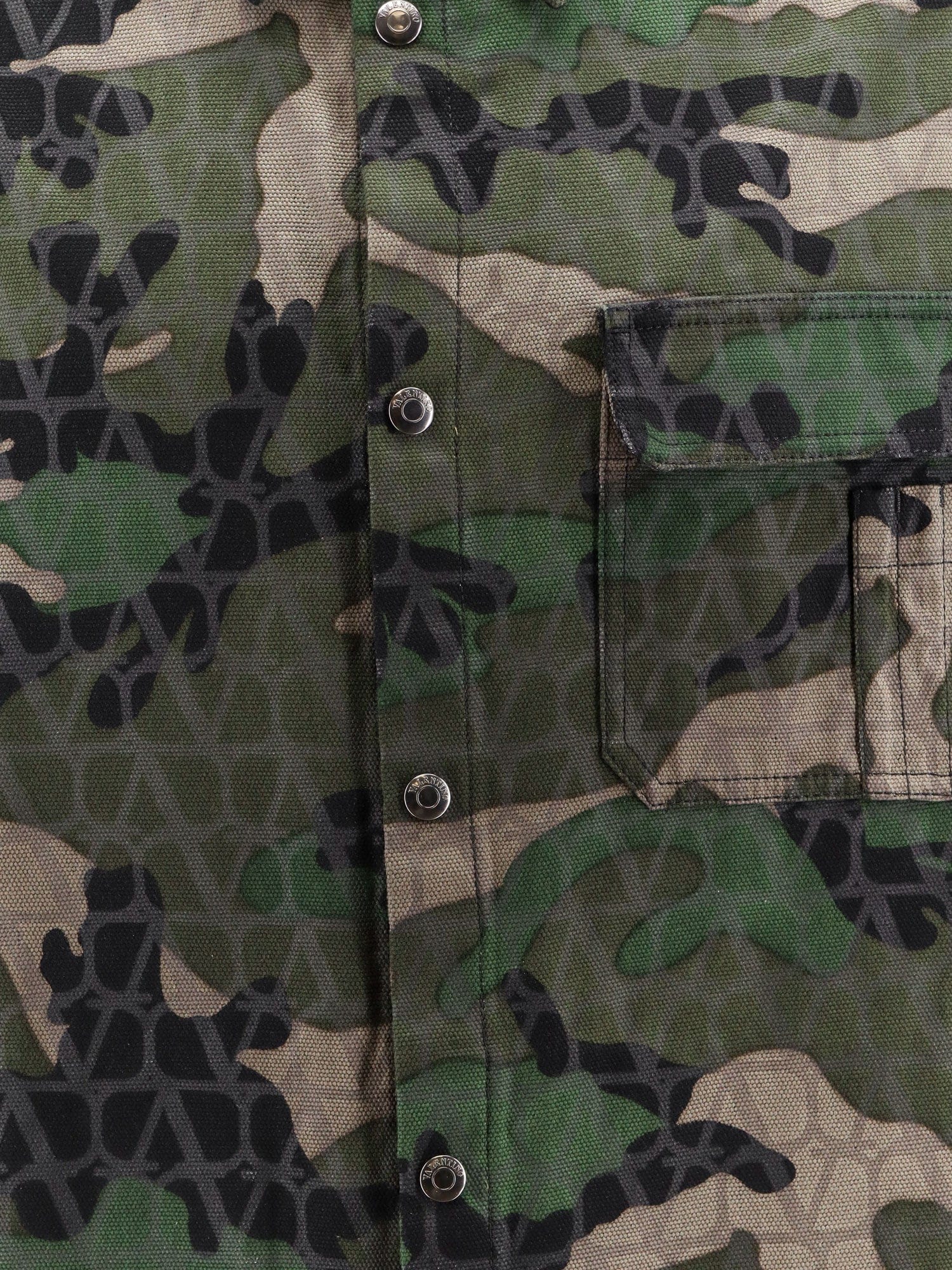 Valentino Cotton jacket with camouflage motif