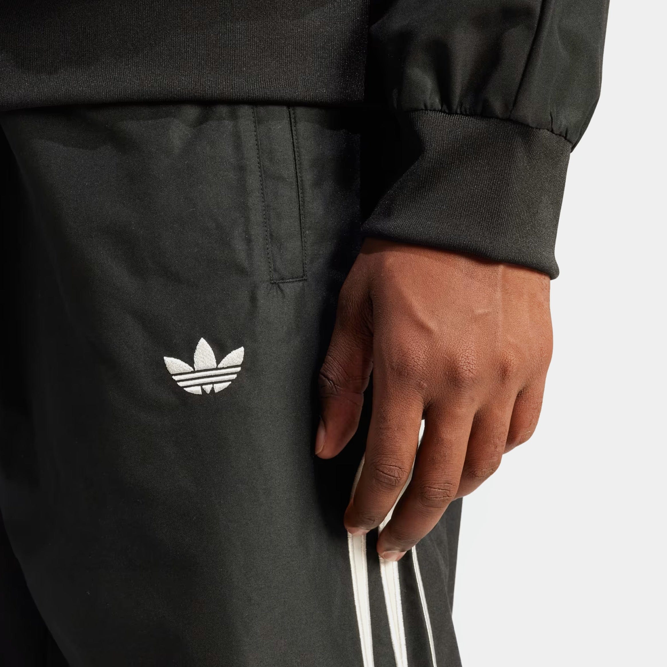 adidas Atlanta Track Mens Pants (Black/Core White)