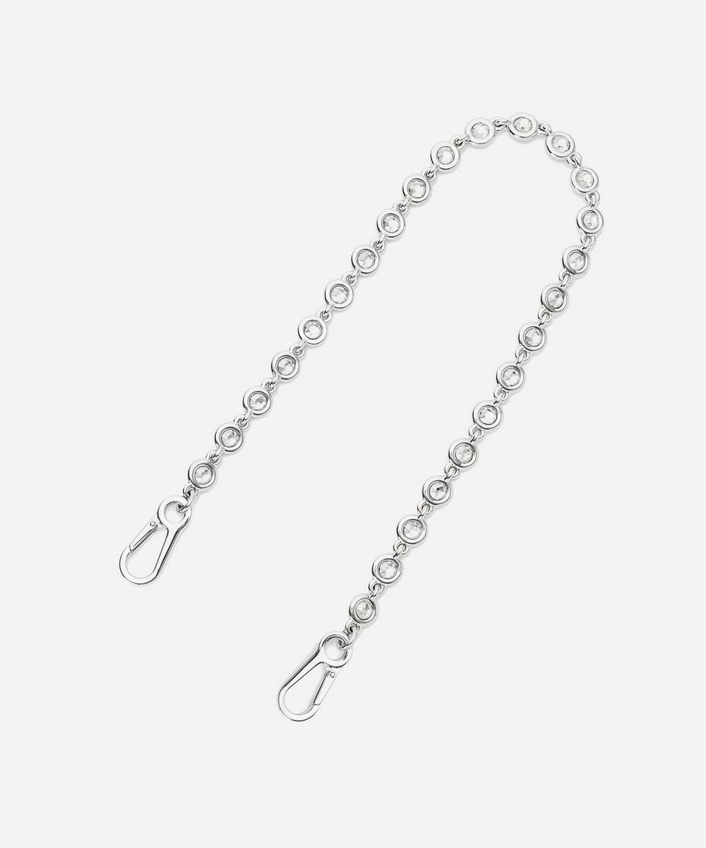 Loewe Silver - Tone Donut Chain with Crystals Bag Strap