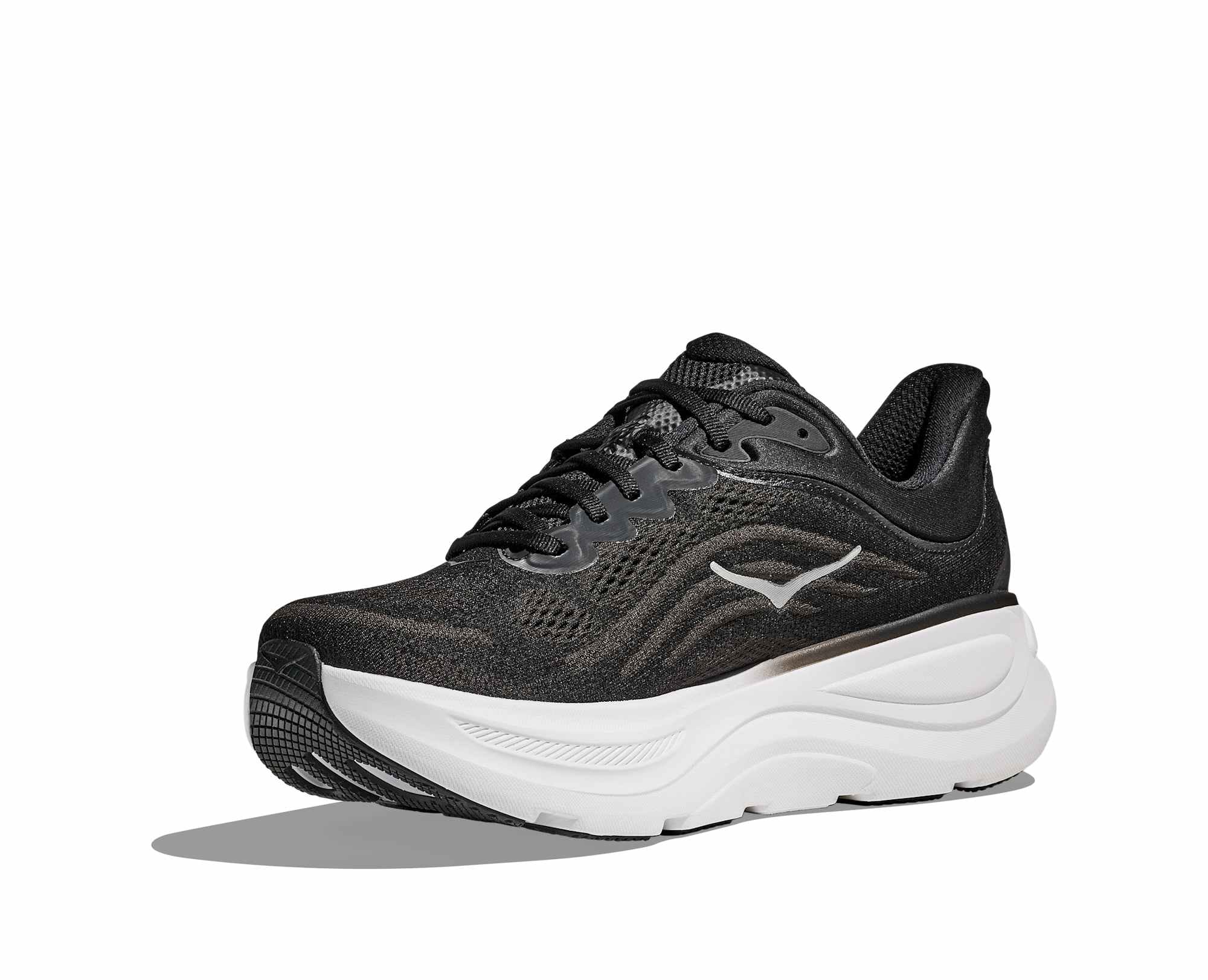Hoka M Bondi 9 Color: BLACK / VERMILLION Style: 1162011 - BKVR