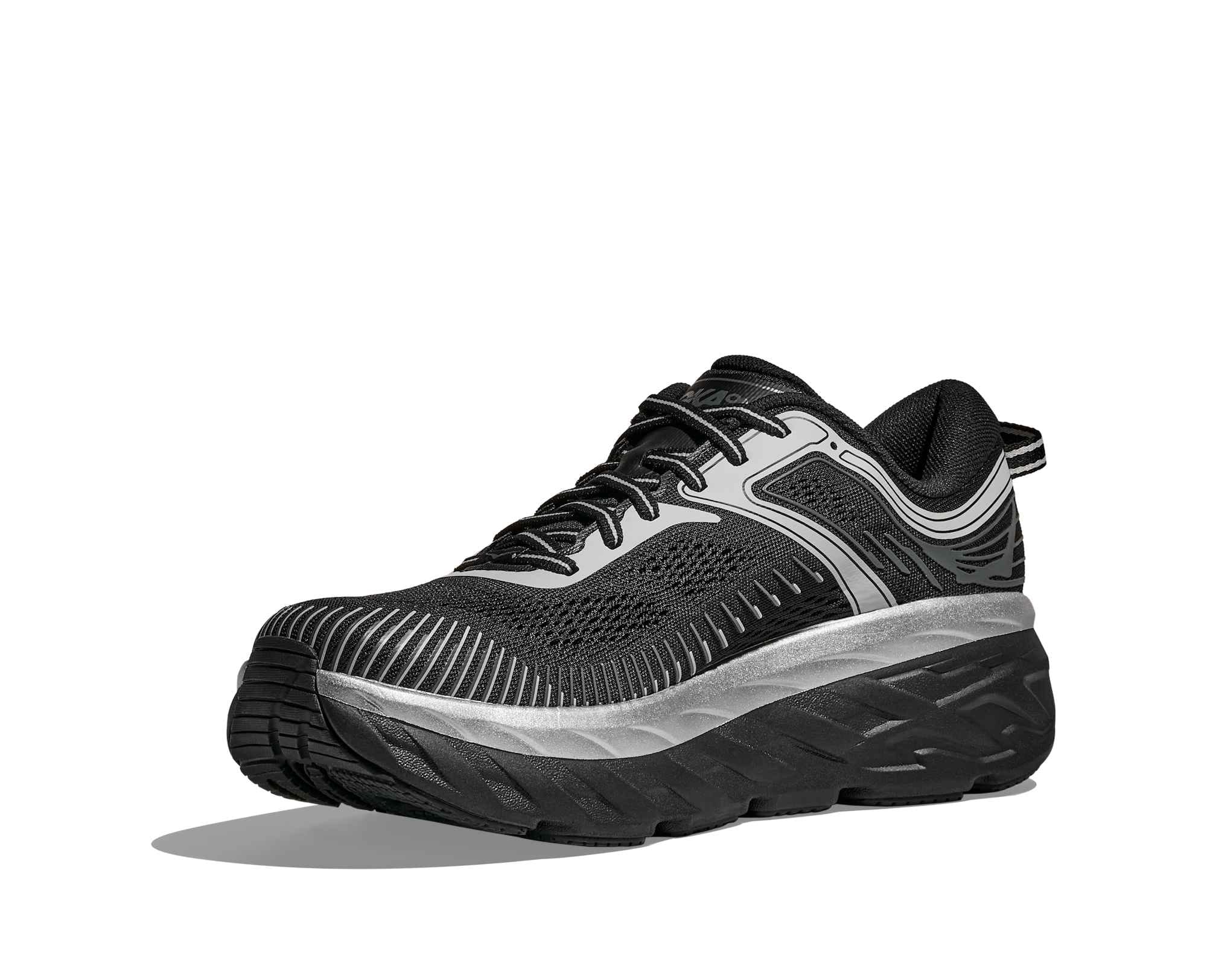 Hoka M Bondi 7 Color: BLACK / STARDUST Style: 1110518 - BKSTR