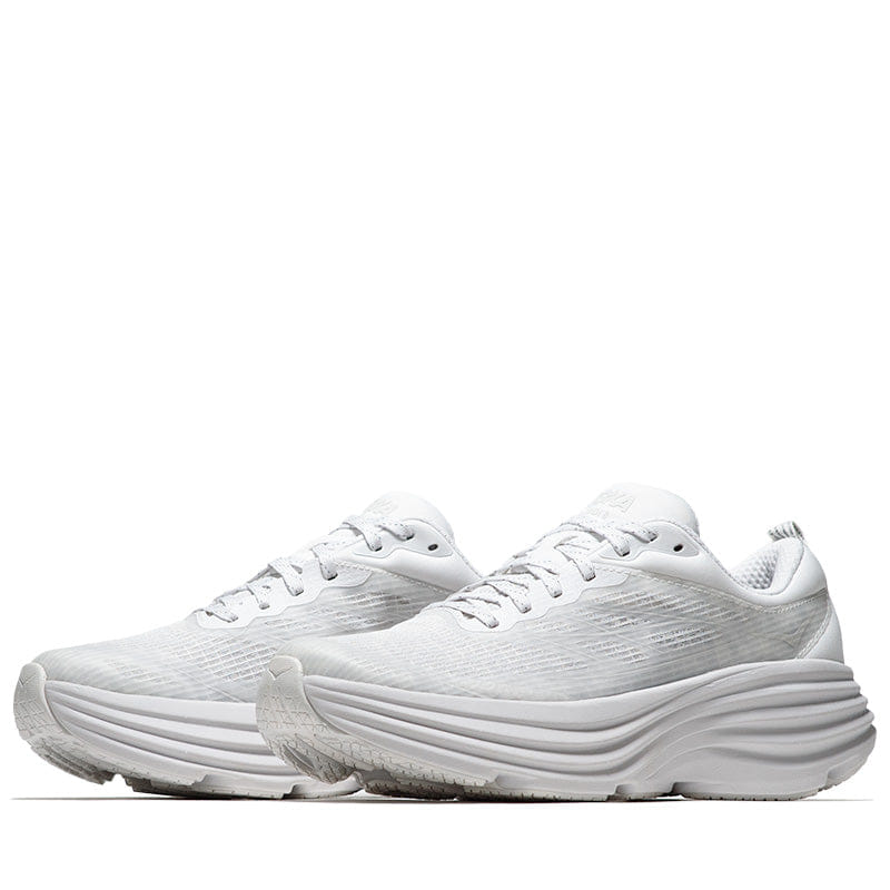 Hoka U Bondi 8 TS Caged - White/Cosmic Grey