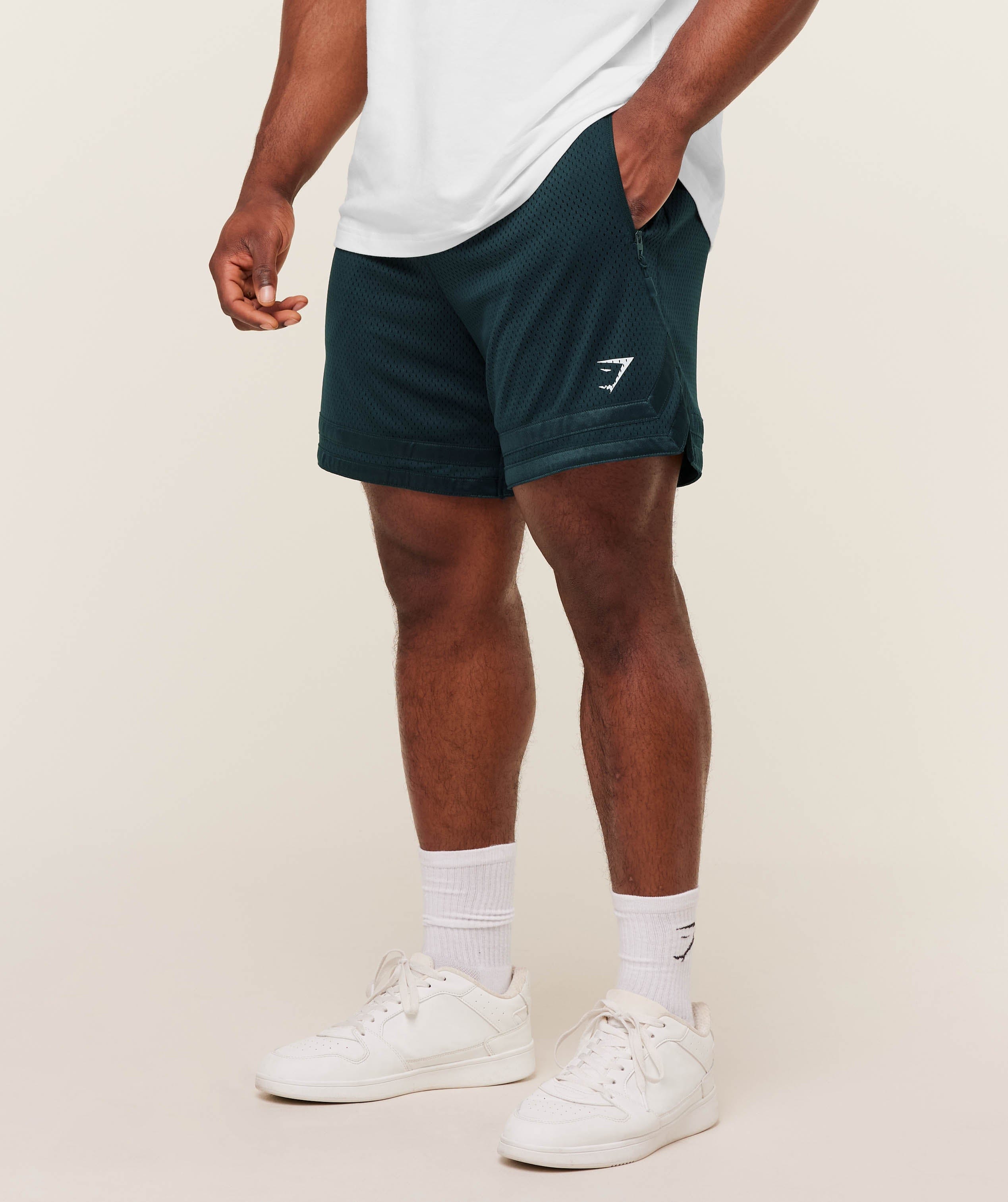 Gymshark Campus Mesh Shorts Deep Petrol Blue