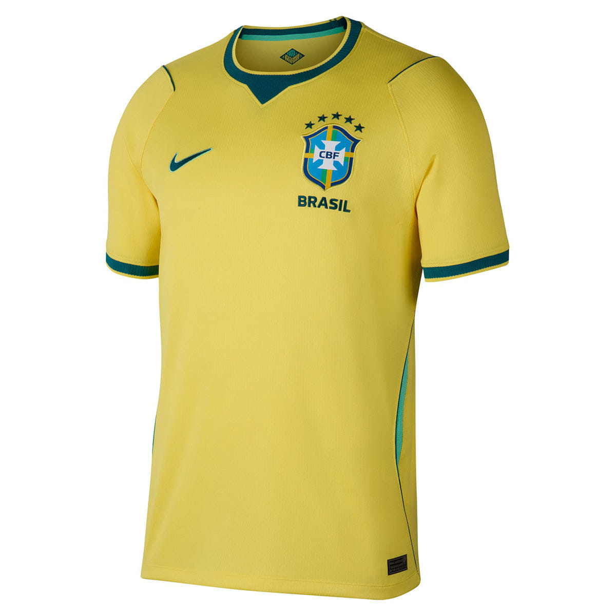 Nike Brazil 2026 Stadium Home Jersey CANARY/LIGHT MENTA/GEODE TEAL