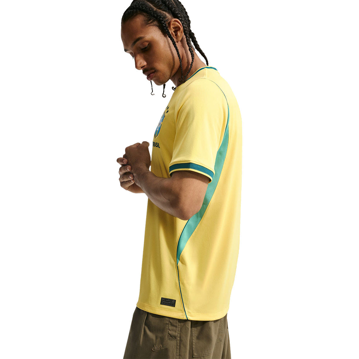 Nike Brazil 2026 Stadium Home Jersey CANARY/LIGHT MENTA/GEODE TEAL