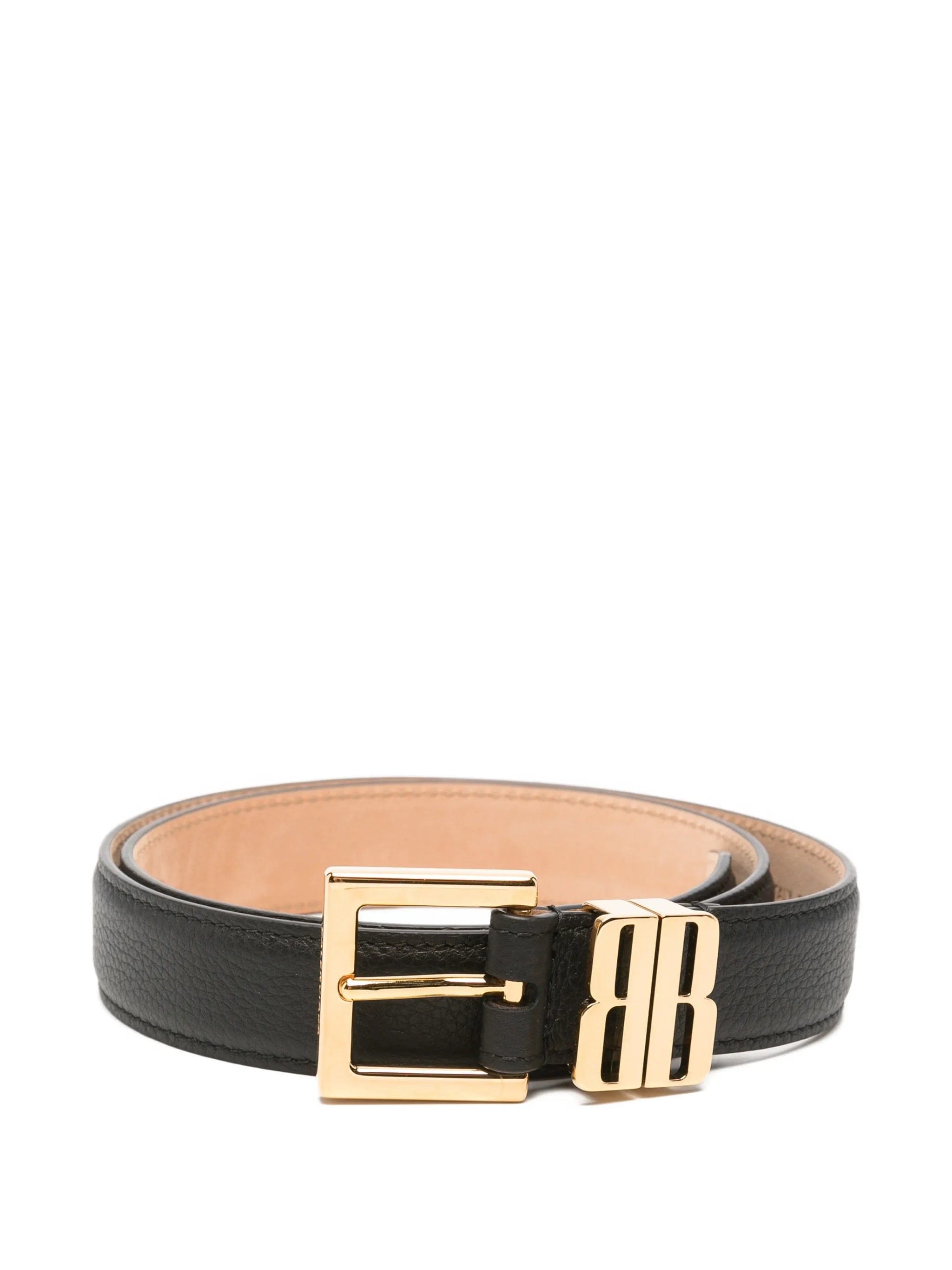 Balenciaga BB Edit grained leather belt
