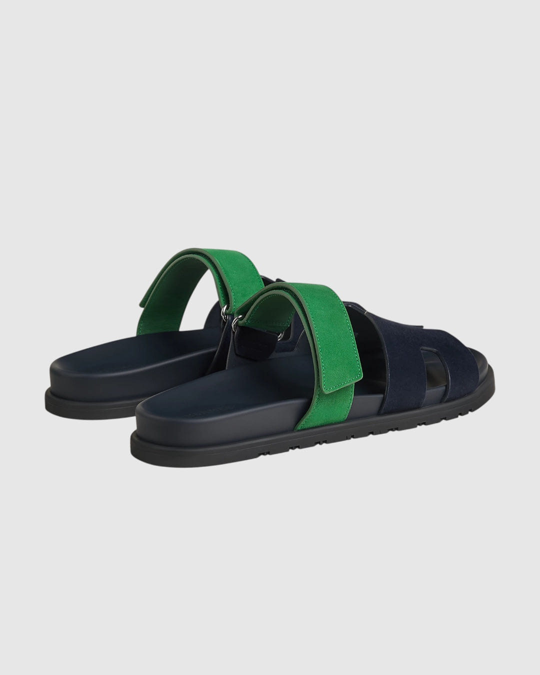 Hermes Sandal Chypre Marine / Vert Jungle