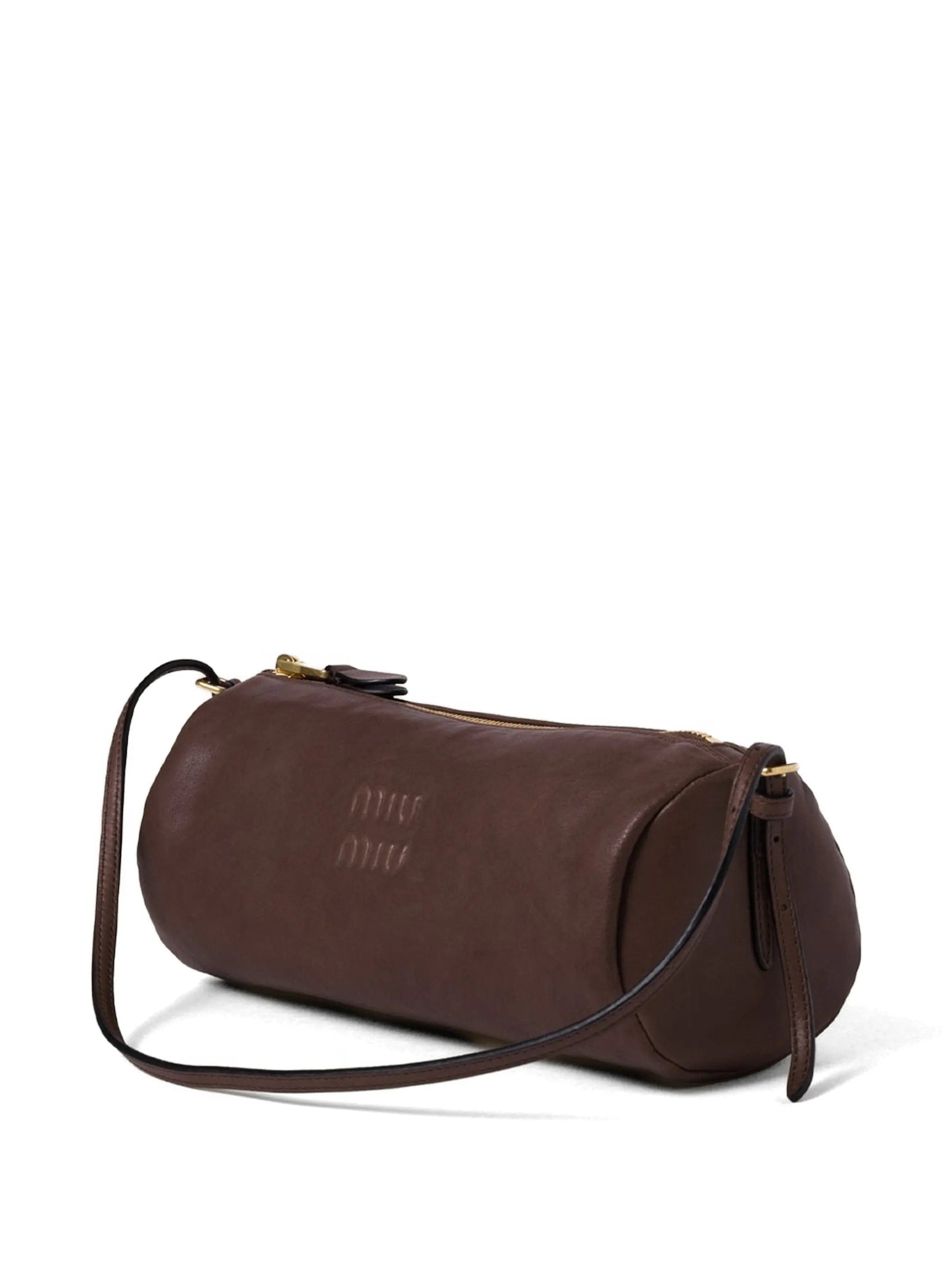 Miu Miu logo - embossed leather pouch