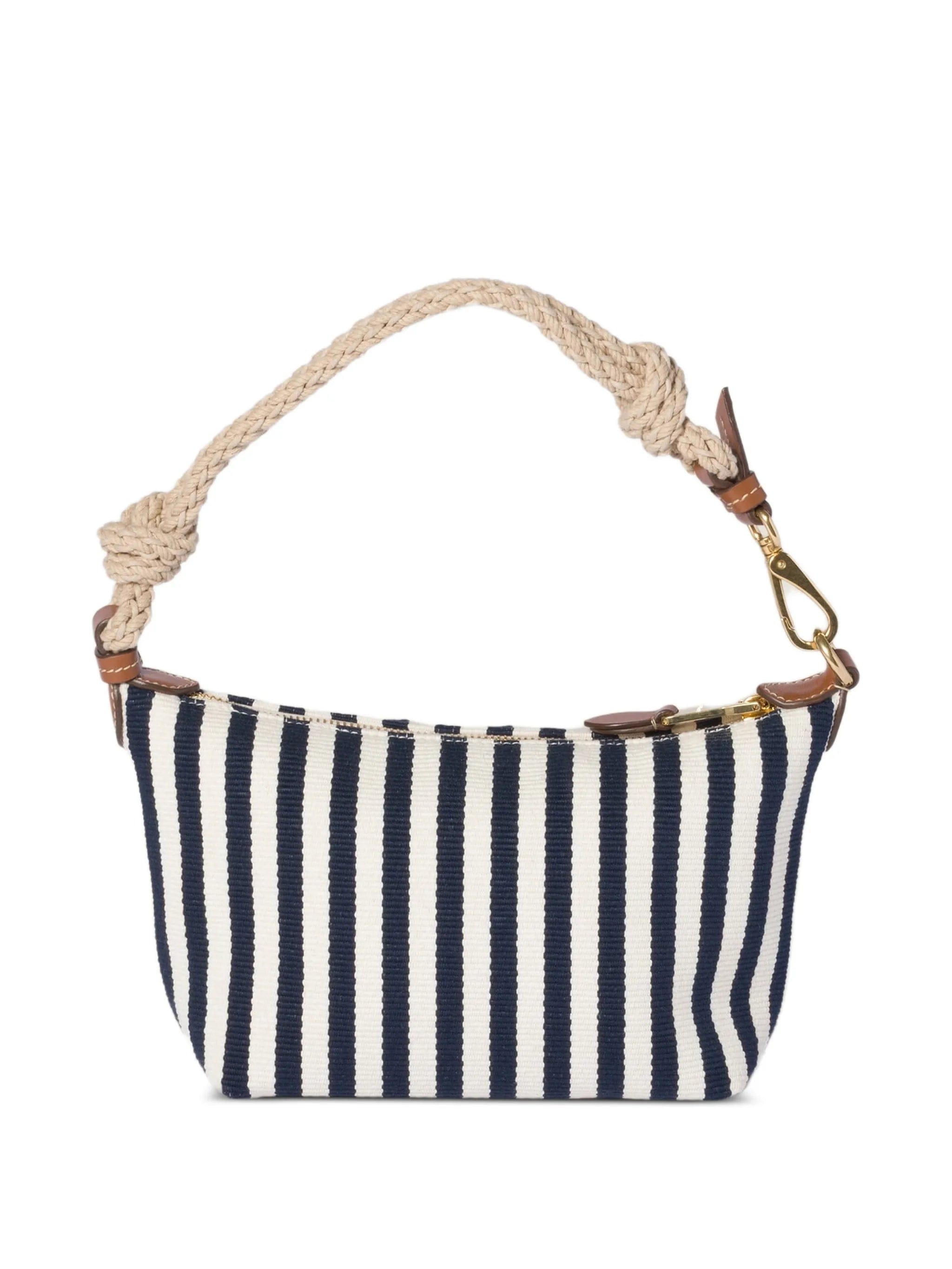 Miu Miu cotton and leather pouch