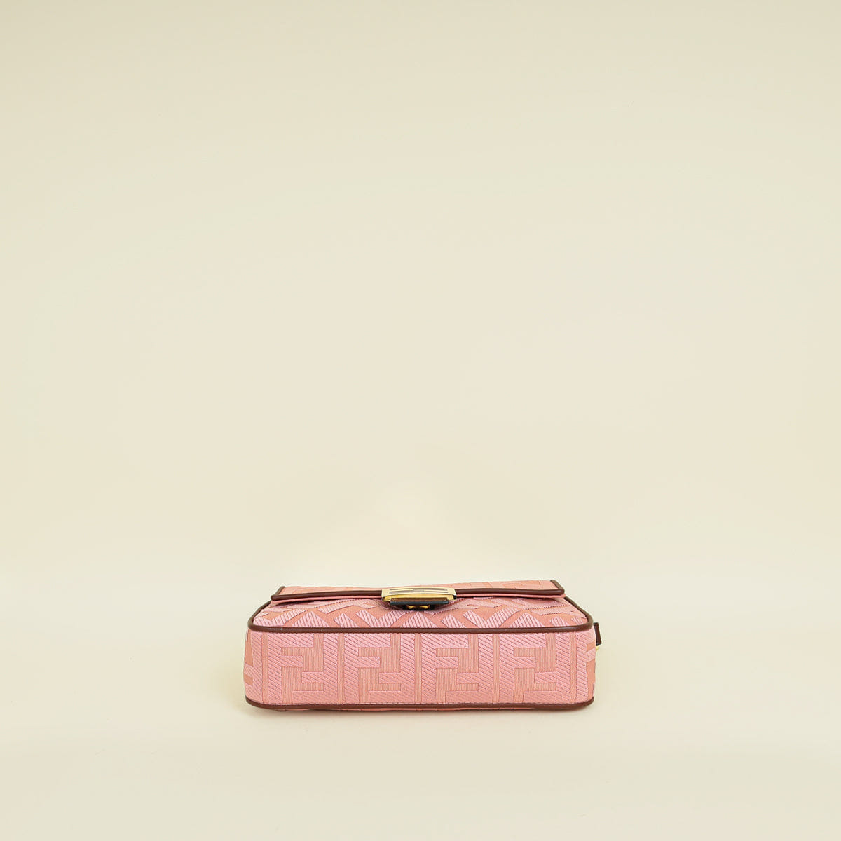 Fendi Bicolor FF Embroidery Baguette Medium Bag