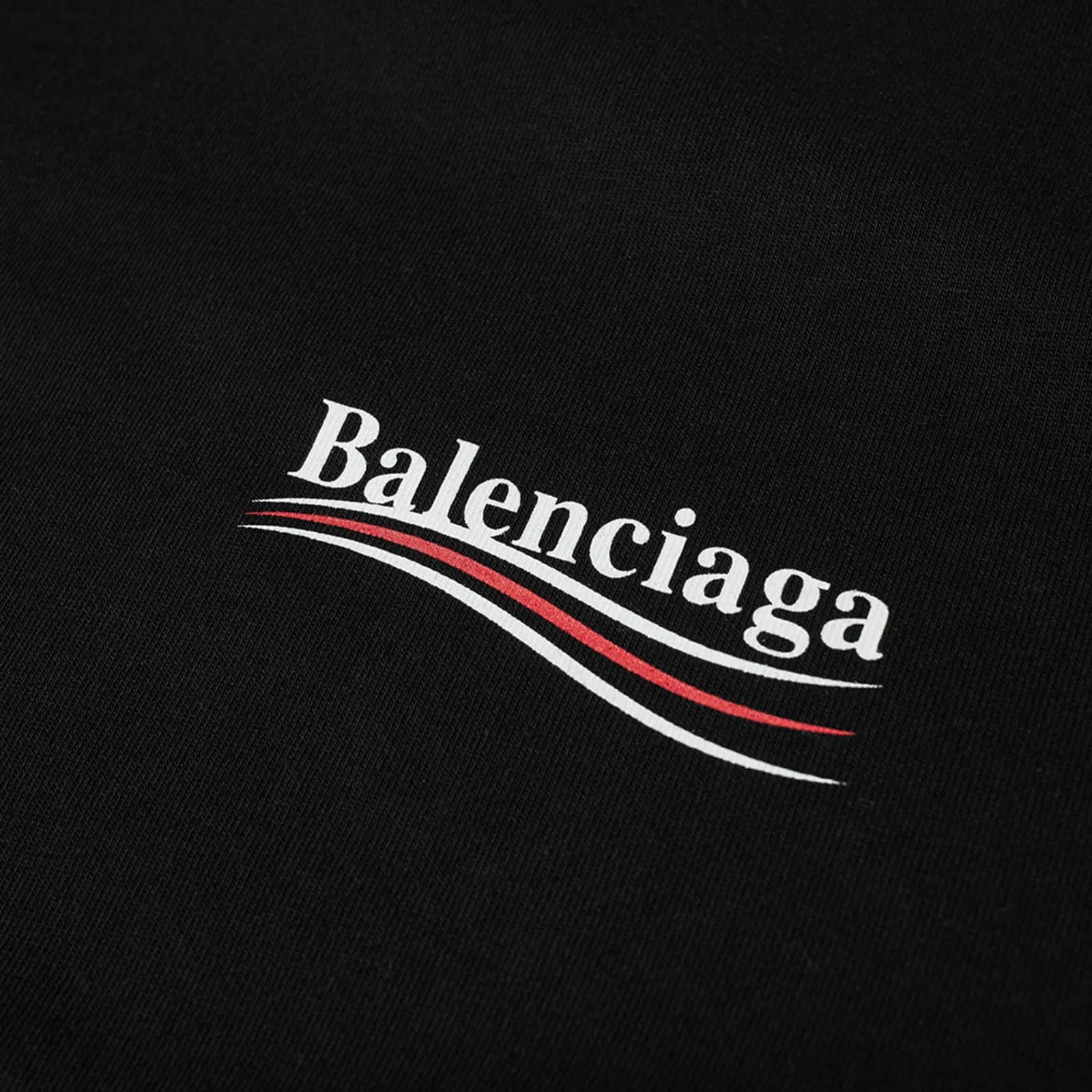 Balenciaga Political Campaign Logo T - Shirt Black